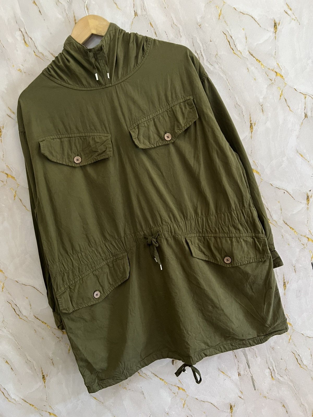 Japanese Brand Vintage Military Light Hoodie Jacket – 4 Pocket Design Size US XXL / EU 58 / 5 - 3 Thumbnail