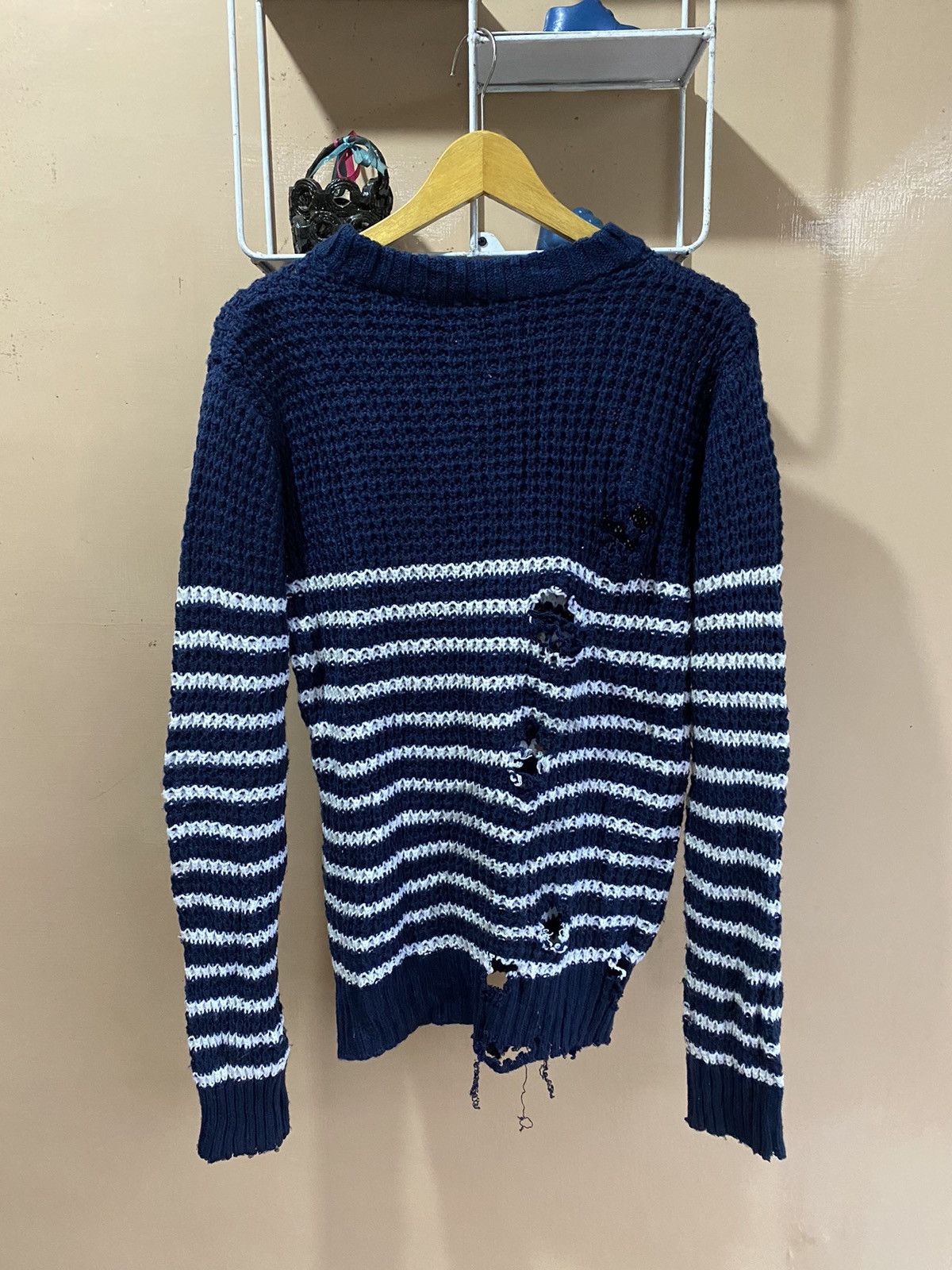 Hysteric Glamour × Japanese Brand × PPFM Hvc-Japanese Destroyed Grunge Knitted Ifsixwasnine lgb Size US L / EU 52-54 / 3 - 3 Thumbnail