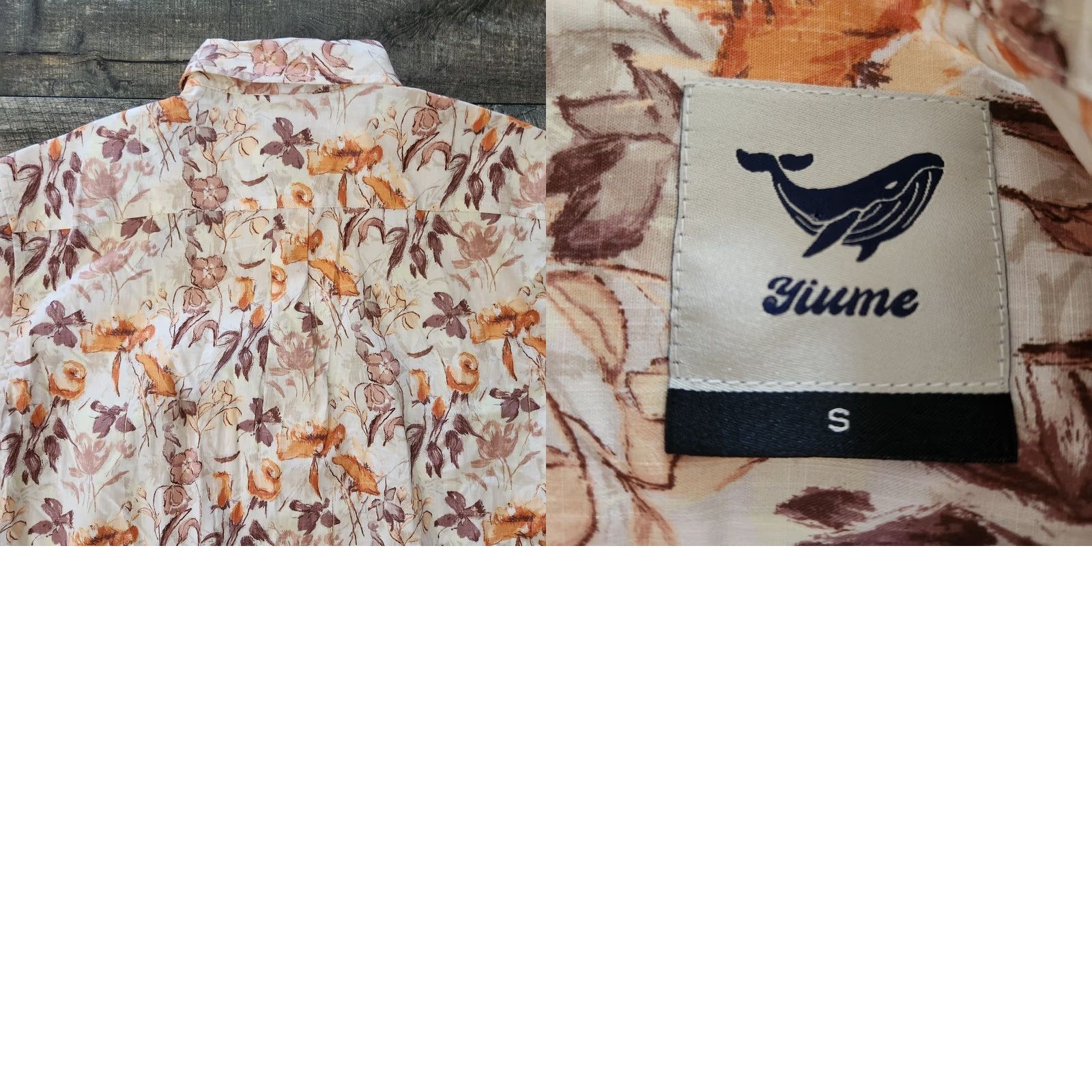Vintage Yiume Hawaiian Shirt Mens Small Floral Flowers AOP Cotton New Size US S / EU 44-46 / 1 - 9 Thumbnail