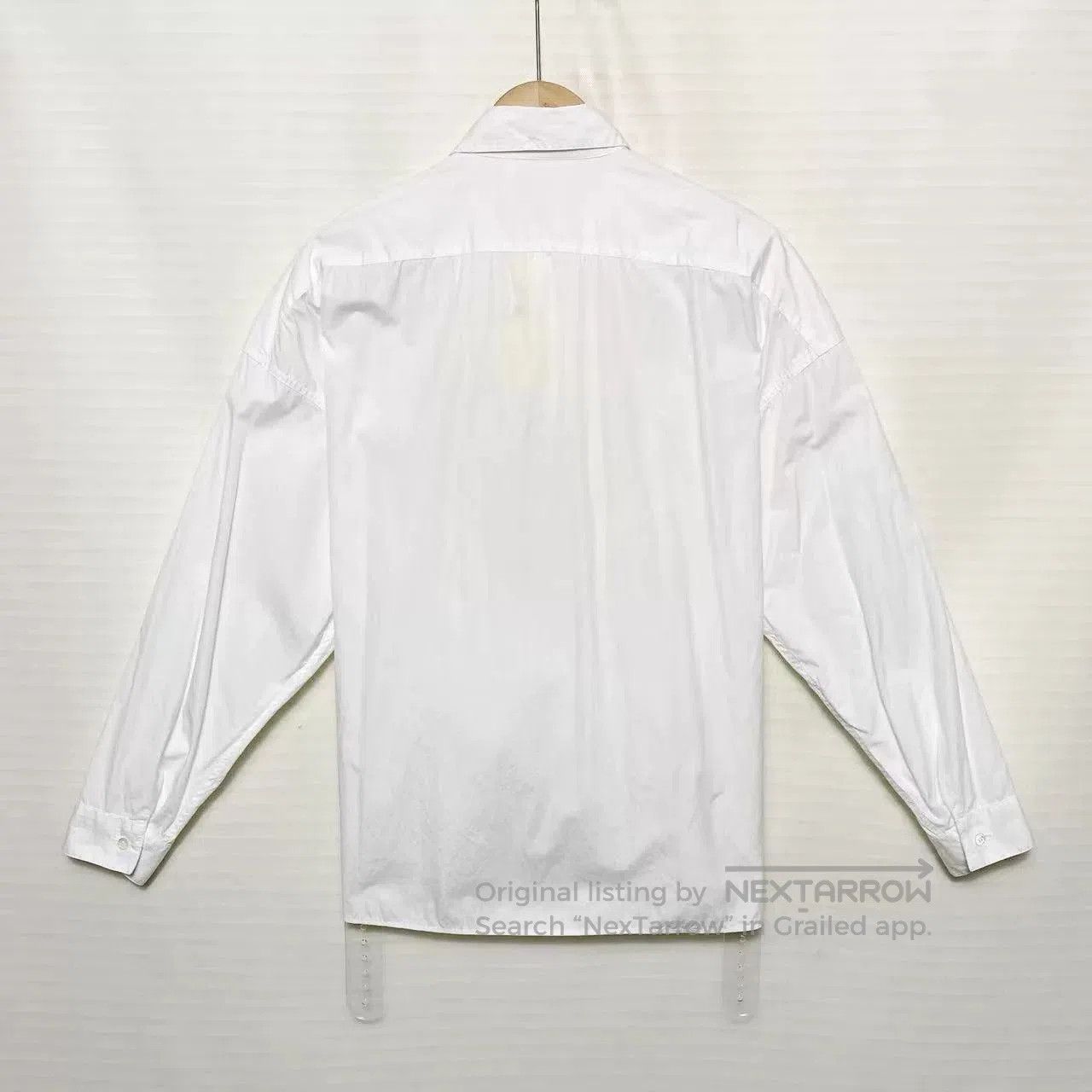 WE11DONE Welldone Embossed Logo White Shirt. Size US M / EU 48-50 / 2 - 2 Thumbnail