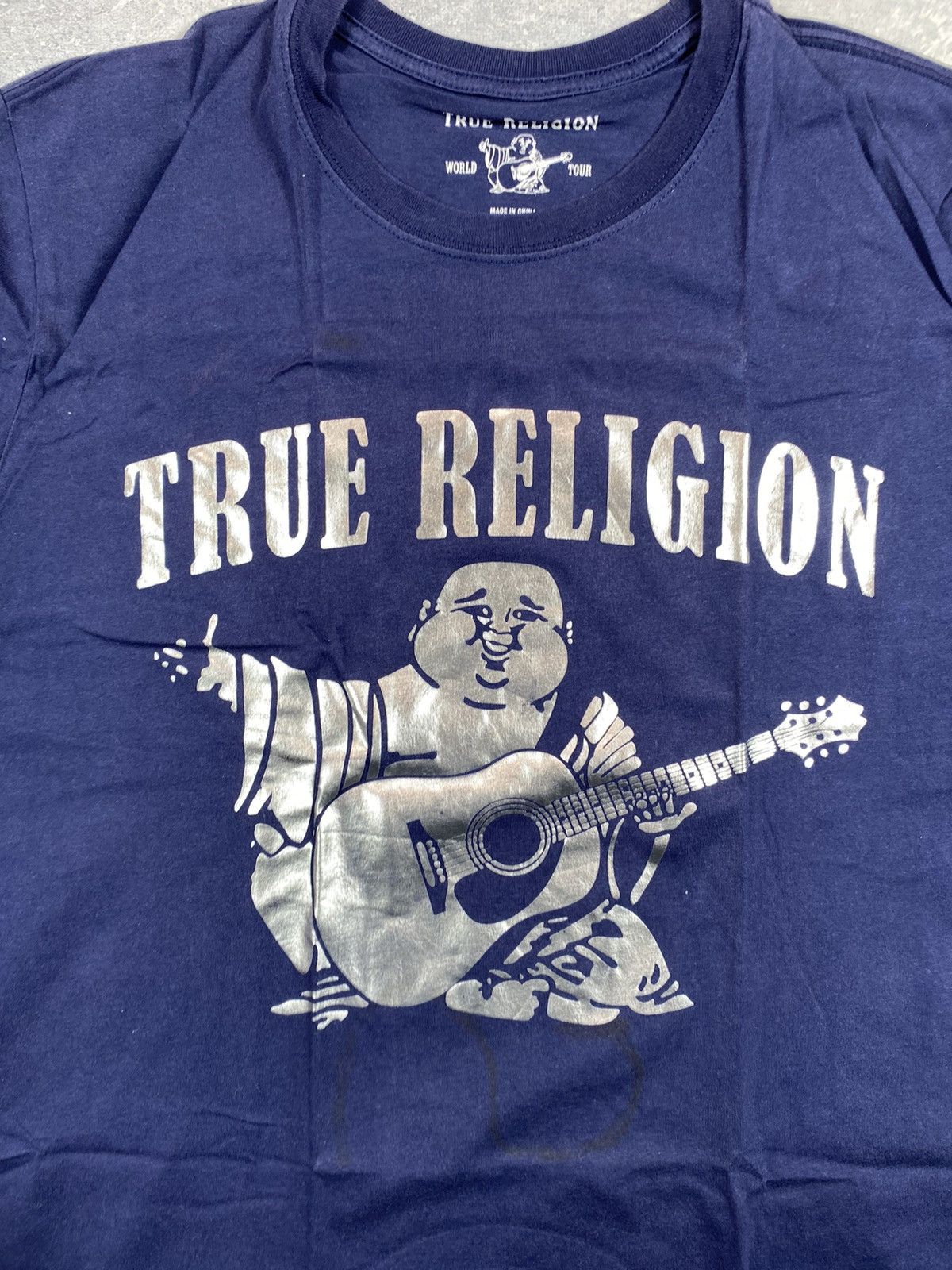 Japanese Brand × True Religion True Religion Men’s Blue T-shirt With Big Centre Logo Size US M / EU 48-50 / 2 - 6 Thumbnail