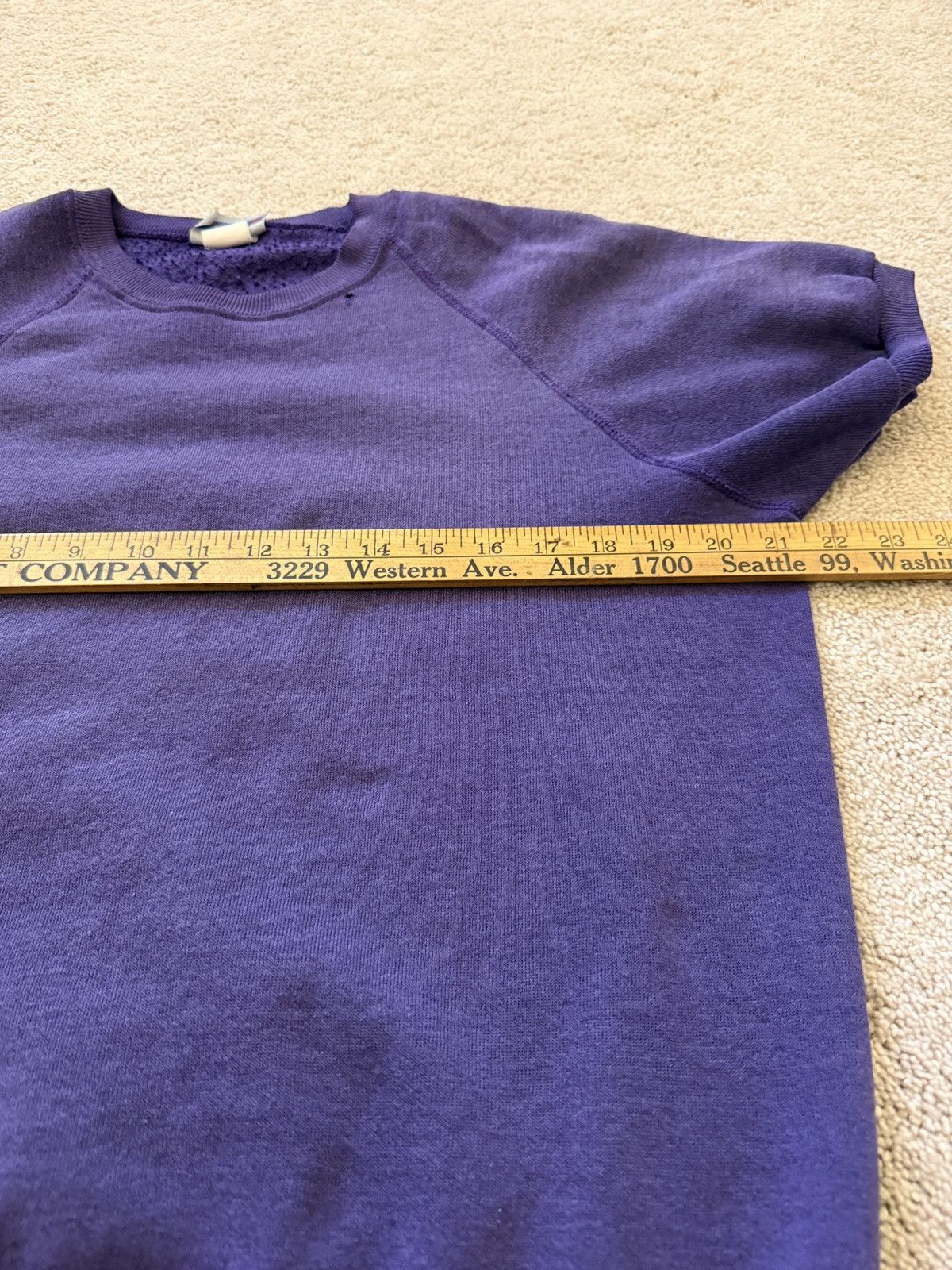 Blank Purple Grape Raglan, Men's (Size S) — image 3 of 6