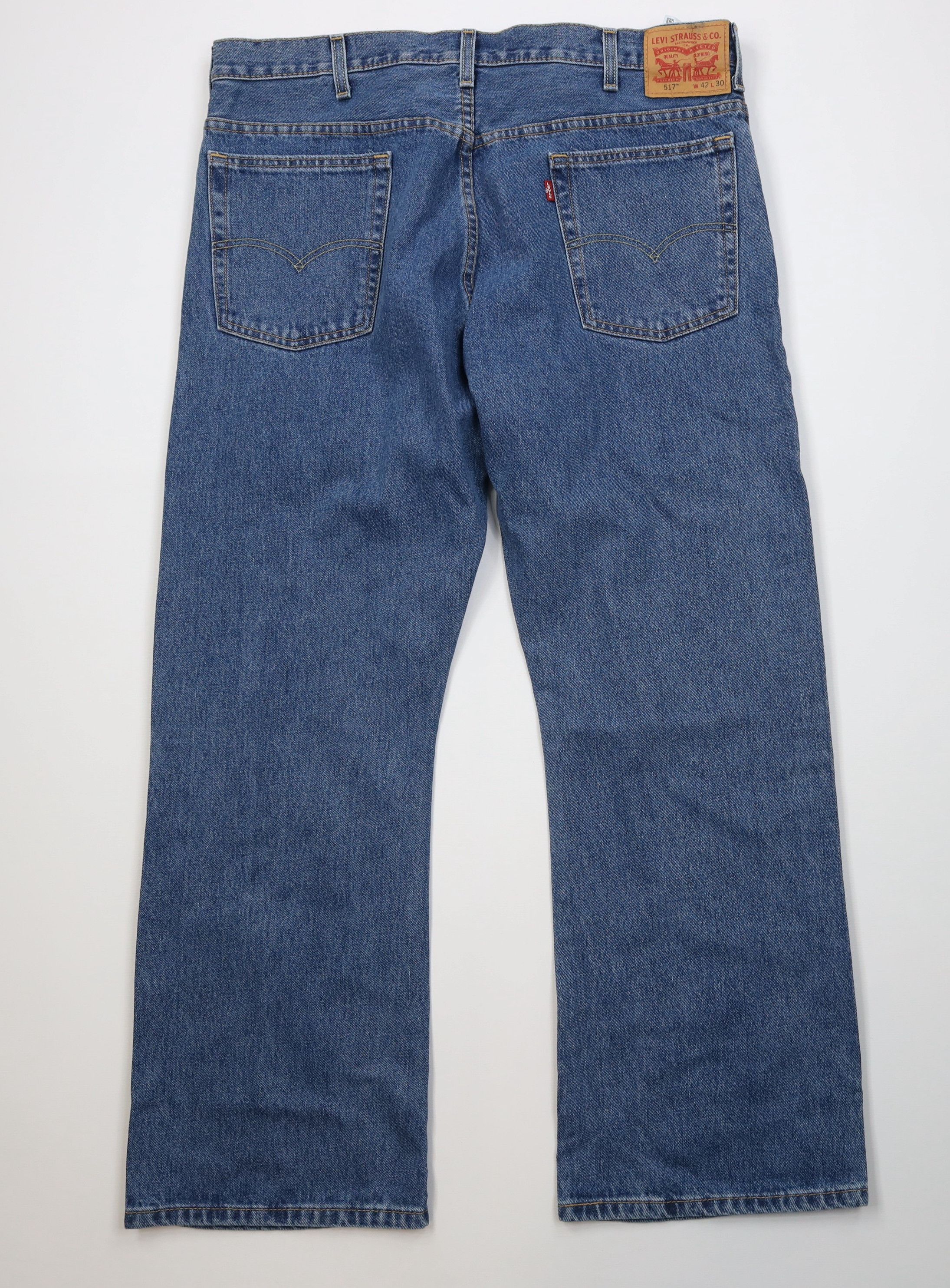Levi's Vintage Y2K Levis 517 Western Wide Leg Denim Jeans Blue Size US 42 / EU 58 - 9 Thumbnail