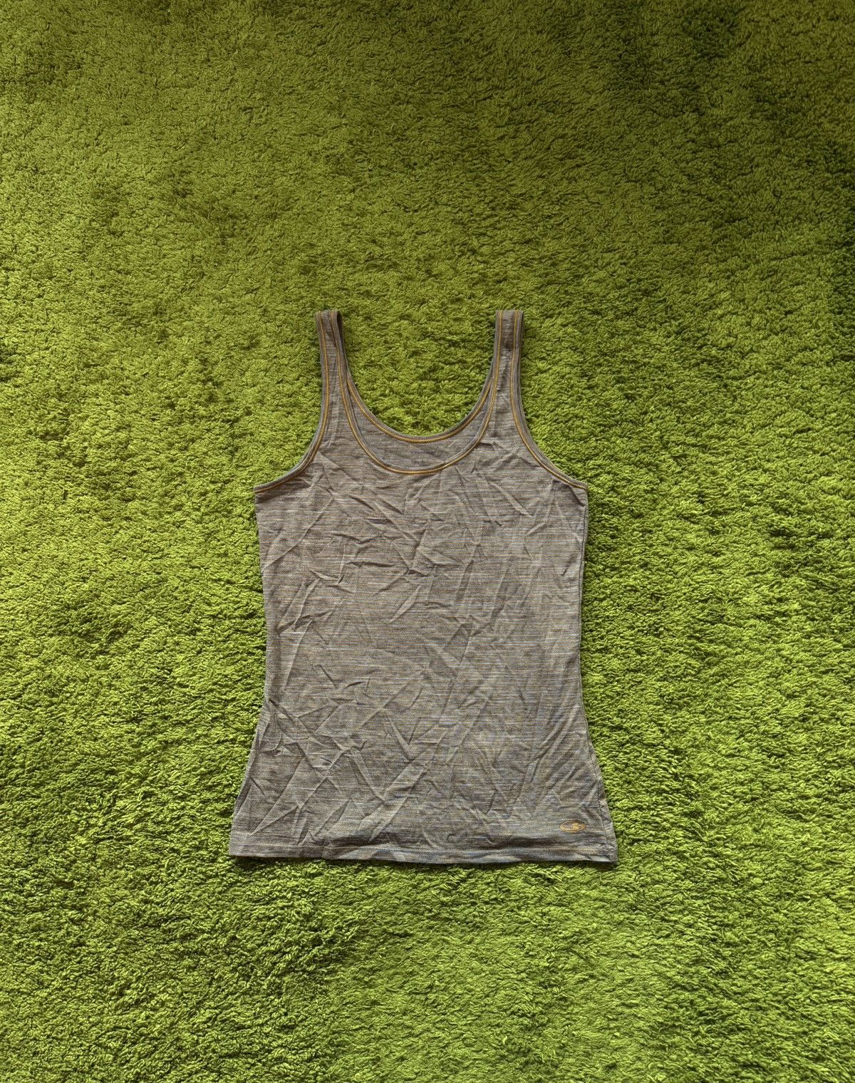Icebreaker Icebreaker 100% merino wool striped thermo layer tank top Size L / US 10 / IT 46 - 1 Thumbnail
