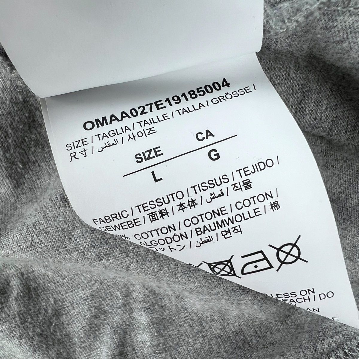 Off-White Off-White Industrial 3M Arrows Grey T Shirt Size US L / EU 52-54 / 3 - 6 Thumbnail