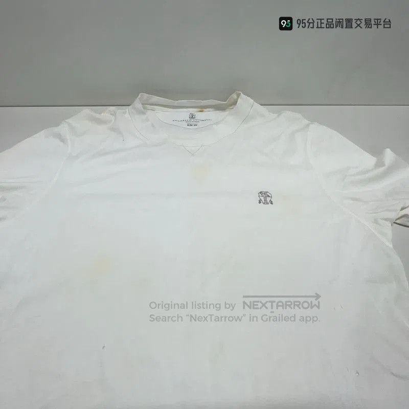 Brunello Cucinelli Brunello Cucinelli Logo Crew Neck Short Sleeve T. Size US M / EU 48-50 / 2 - 1 Thumbnail