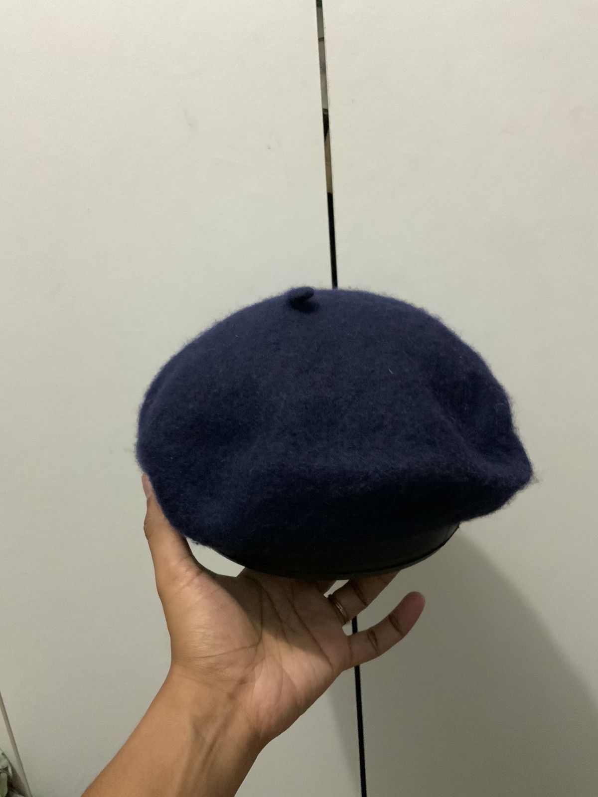 Japanese Brand Drection Wool Berrett Indigo Size ONE SIZE - 4 Thumbnail