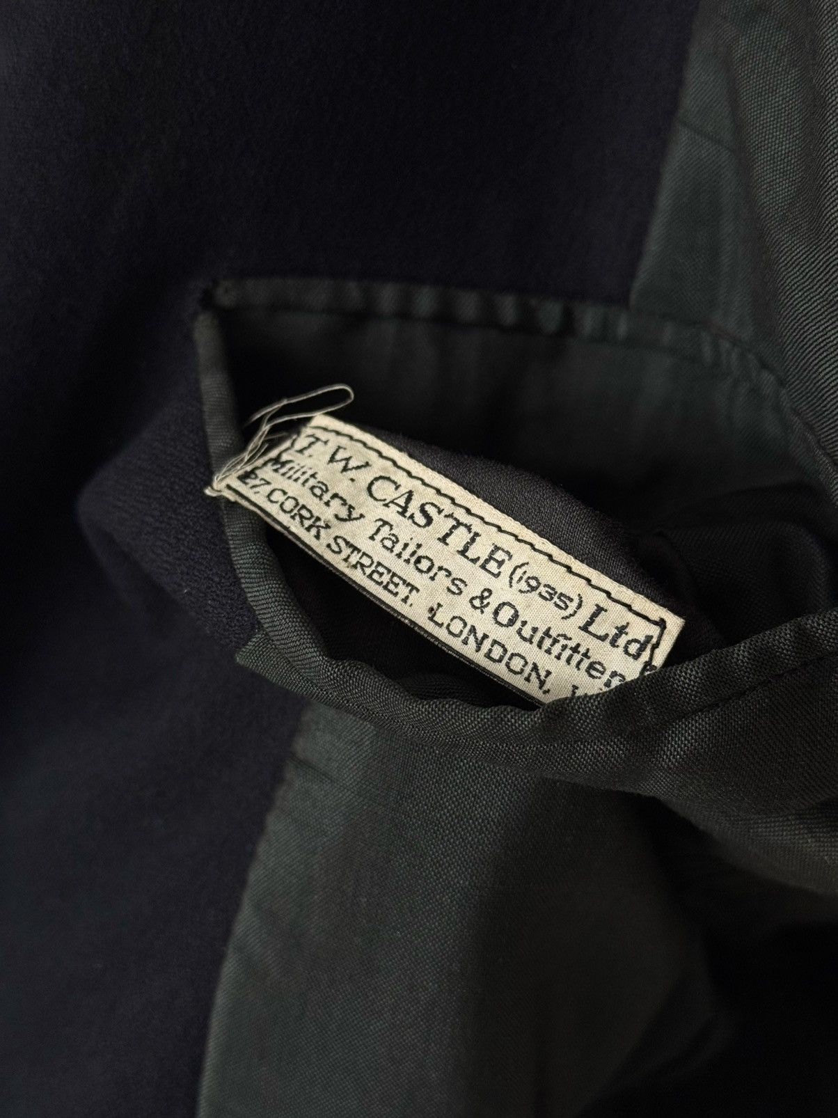 Vintage 1935 Dated Antique British Bespoke Wool Morning Frock Coat Size US M / EU 48-50 / 2 - 9 Thumbnail