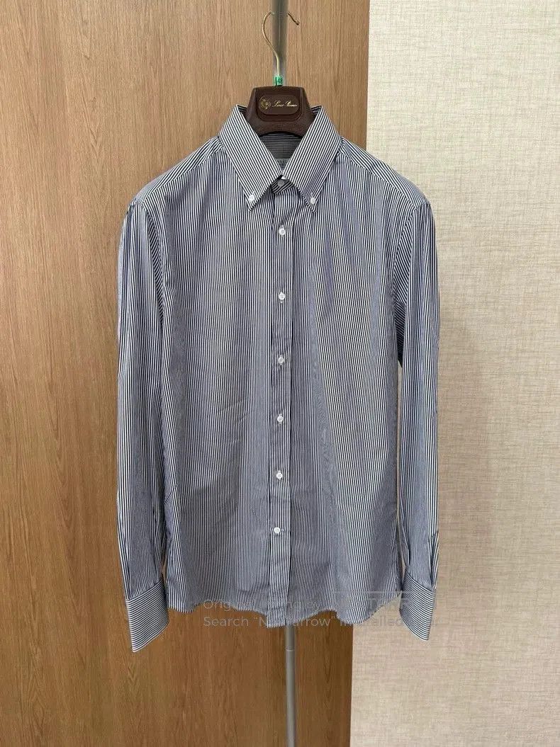 Brunello Cucinelli Brunello Cucinelli Men's Cotton Shirt. Size US M / EU 48-50 / 2 - 1 Thumbnail