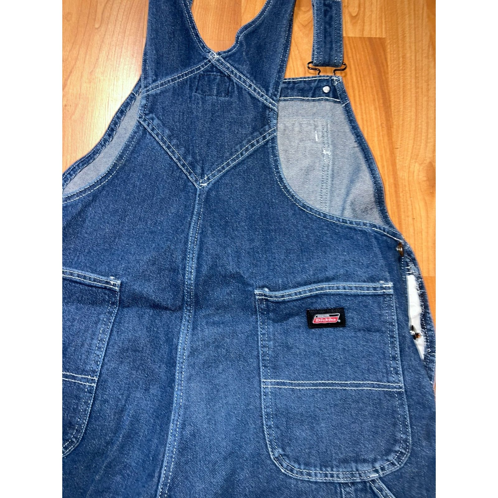 Vintage Dickies Overalls Carpenter Genuine Denim Blue Workwear VTG S Size US S / EU 44-46 / 1 - 9 Thumbnail