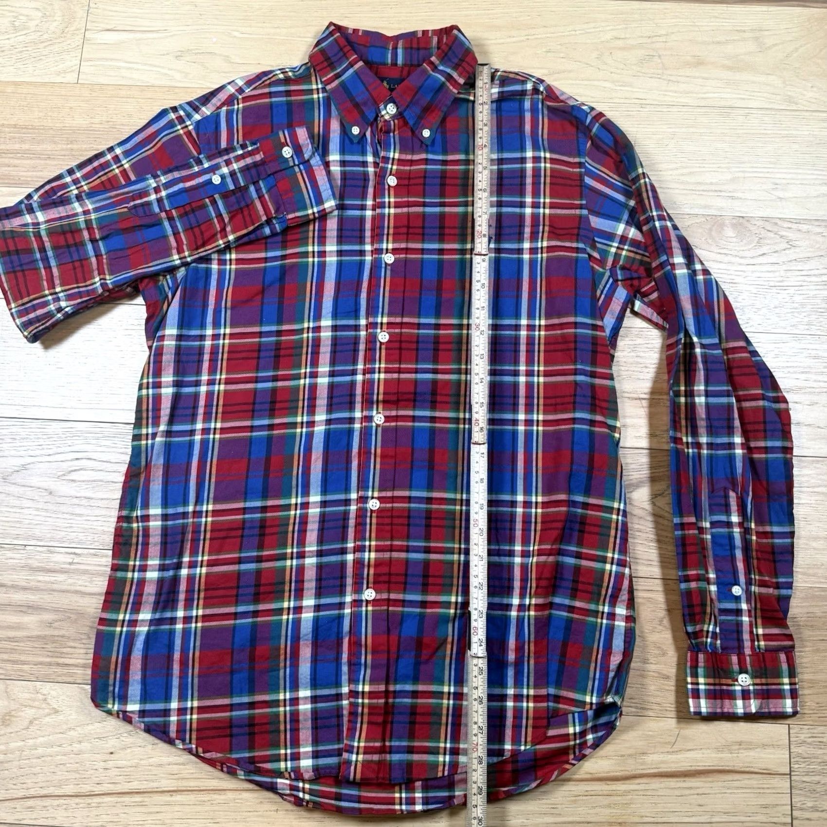 Polo Ralph Lauren Polo Ralph Lauren Shirt Mens Medium Custom Gingham Plaid Long Sleeve Button-Up Multicolor Size US M / EU 48-50 / 2 - 5 Thumbnail