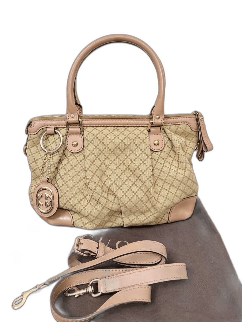 Gucci Gucci Canvas Handbag with Strap Size ONE SIZE - 1 Thumbnail