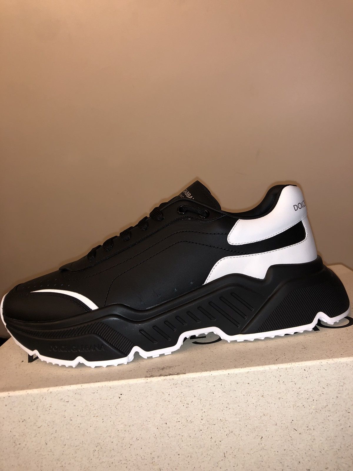 Dolce & Gabbana Dolce Black White Daymaster Sneakers Size US 12 / EU 45 - 4 Thumbnail
