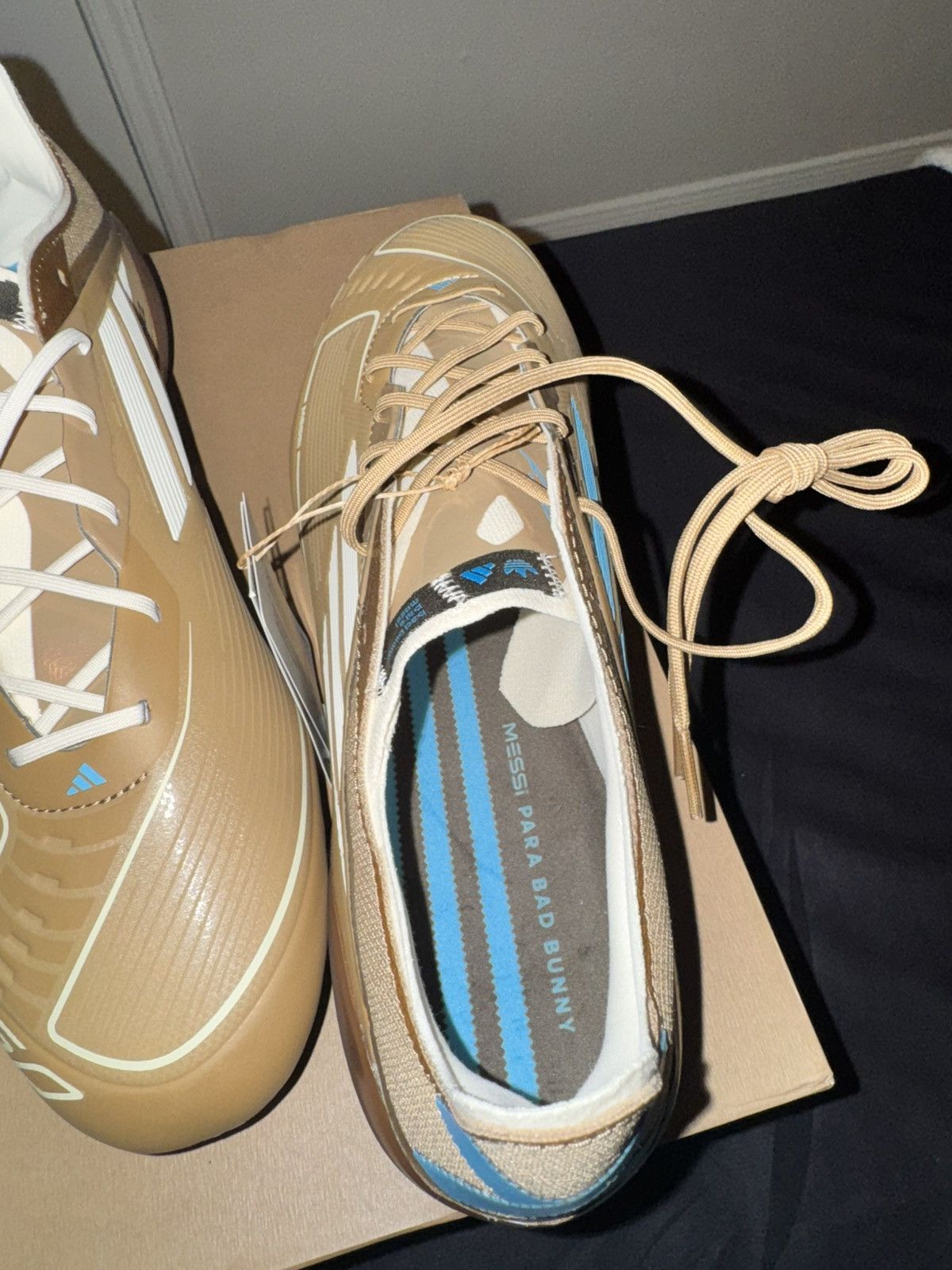 Other Adidas F50 Messi Elite FG Bad Bunny Football Cleats Brown Size US 10.5 / EU 43-44 - 11 Thumbnail