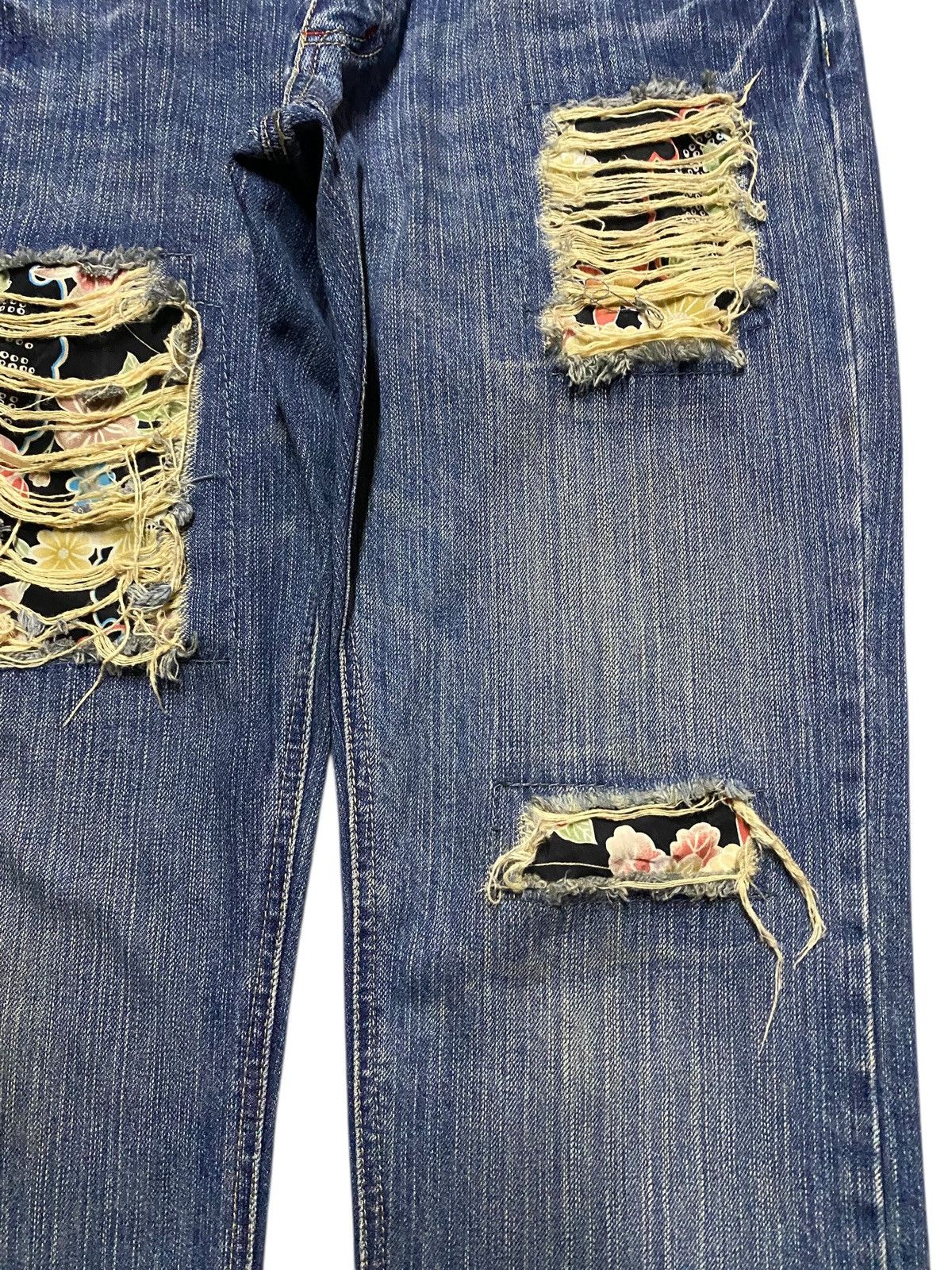 Japanese Brand Japanese Brand Double Waist Distressed Jeans Size US 30 / EU 46 - 8 Thumbnail