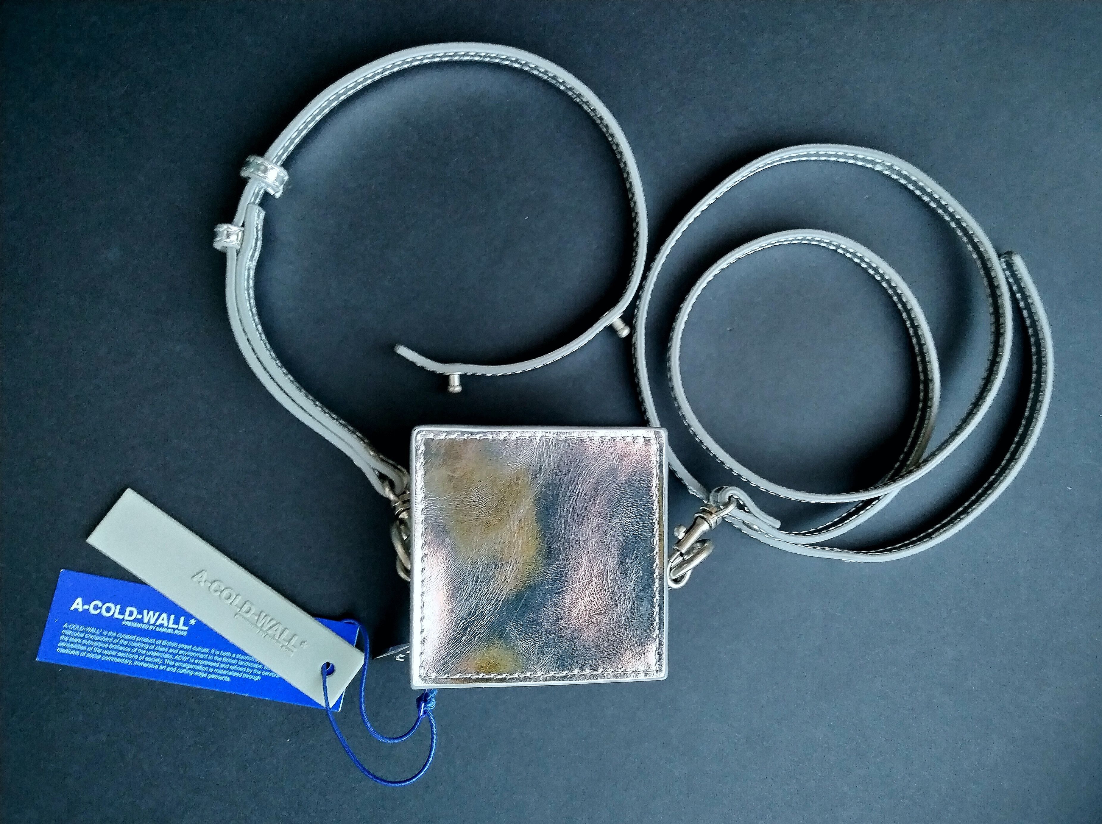 A-COLD-WALL* Silver square coin pouch Size ONE SIZE - 6 Thumbnail