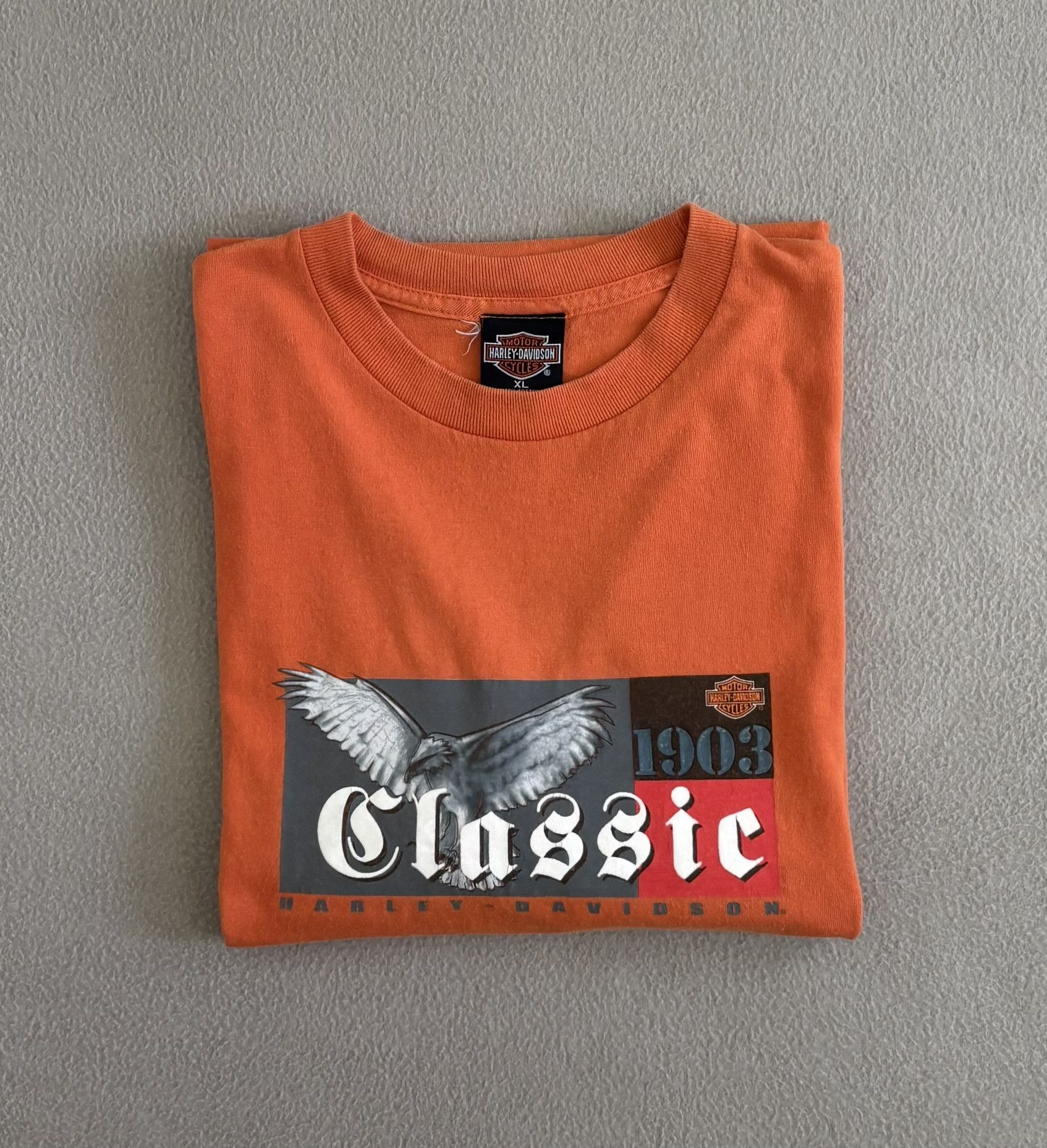 Harley Davidson Harley Davidson Orange T-Shirt size XL Size US XL / EU 56 / 4 - 17 Thumbnail