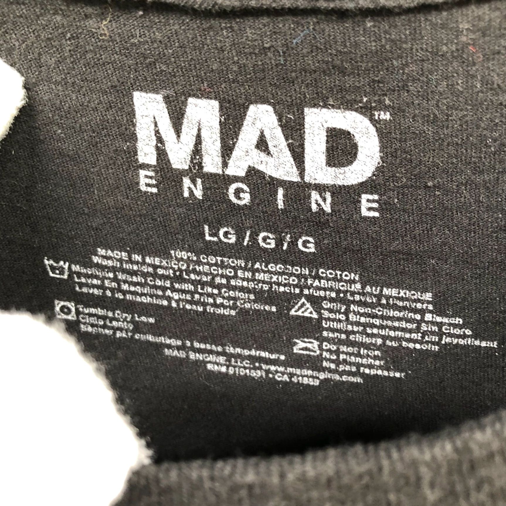 Mad Engine Mad Engine Lion King Aztec Graphic T-Shirt Black Mens Large L Size US L / EU 52-54 / 3 - 7 Thumbnail