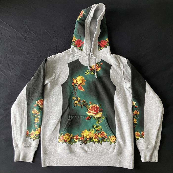 Supreme SS19 Floral Print Hooded Sweatshirt | Grailed