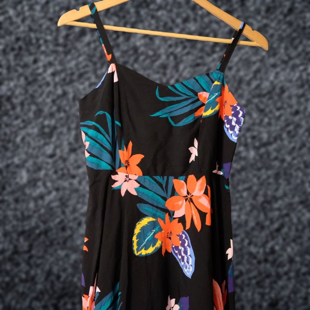 Old Navy Old Navy Floral Sundress Fit Flare Black Summer Womens S #A-36 Nwot! Size S / US 4 / IT 40 - 1 Thumbnail