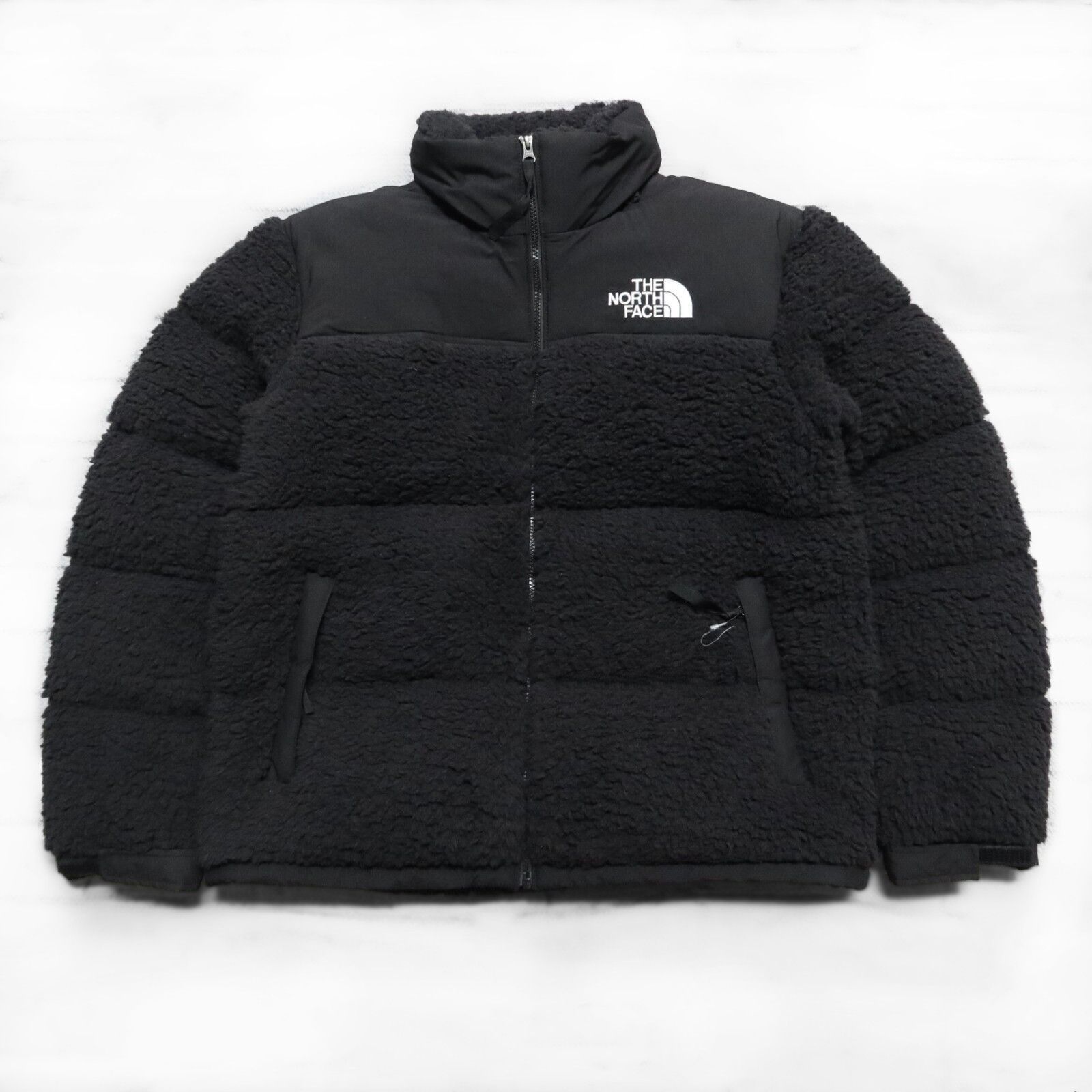 image of The North Face New North Face Sherpa Nuptse Quilted Down Jacket Black, Men's (Size Small)