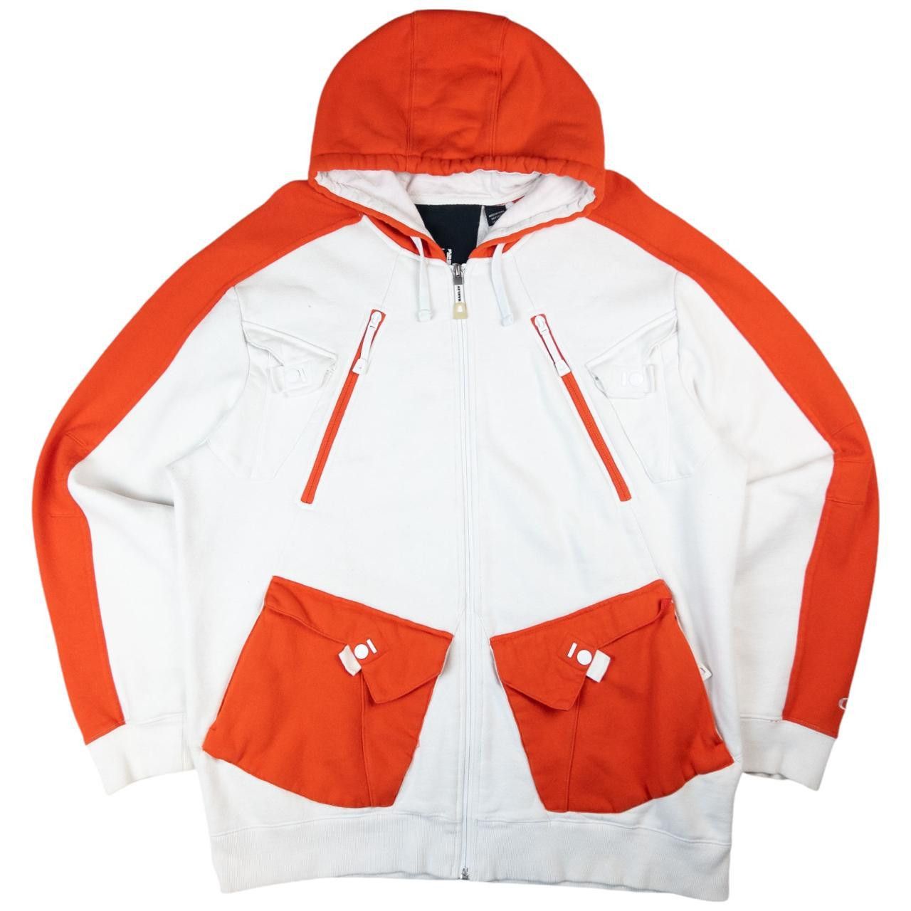 Oakley Vintage Oakley Multi Pocket Zip Up Hoodie Size XL Size US XL / EU 56 / 4 - 1 Thumbnail