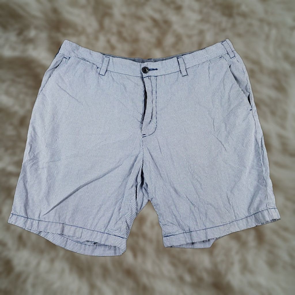 Nautica VINTAGE Nautica Shorts Men Size 38 Casual Chino Flat Front Check Blue Cotton Size US 38 / EU 54 - 1 Thumbnail