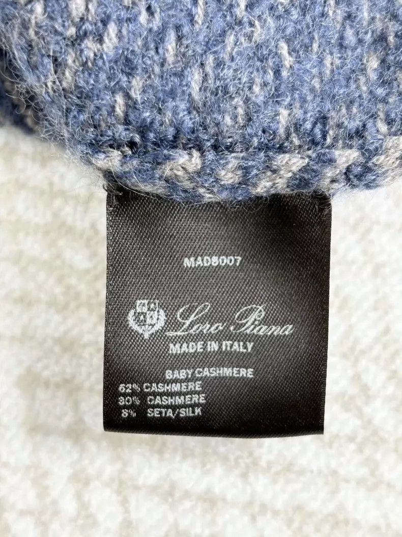 Loro Piana LORO PIANA Colorful medium length round neck knit long sle Size XXS / US 00 / IT 34 - 5 Thumbnail