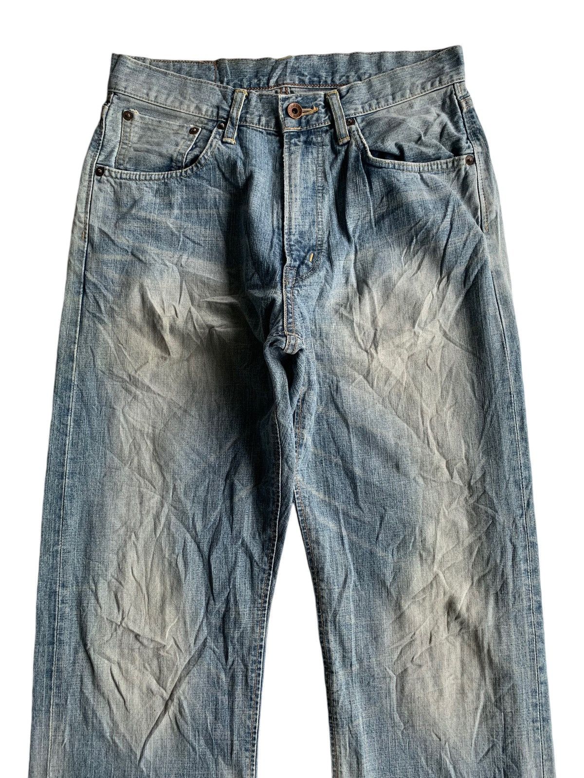 Edwin × Japanese Brand Edwin 505Z Selvedge Mudwash Distressed Denim Size US 29 - 7 Thumbnail