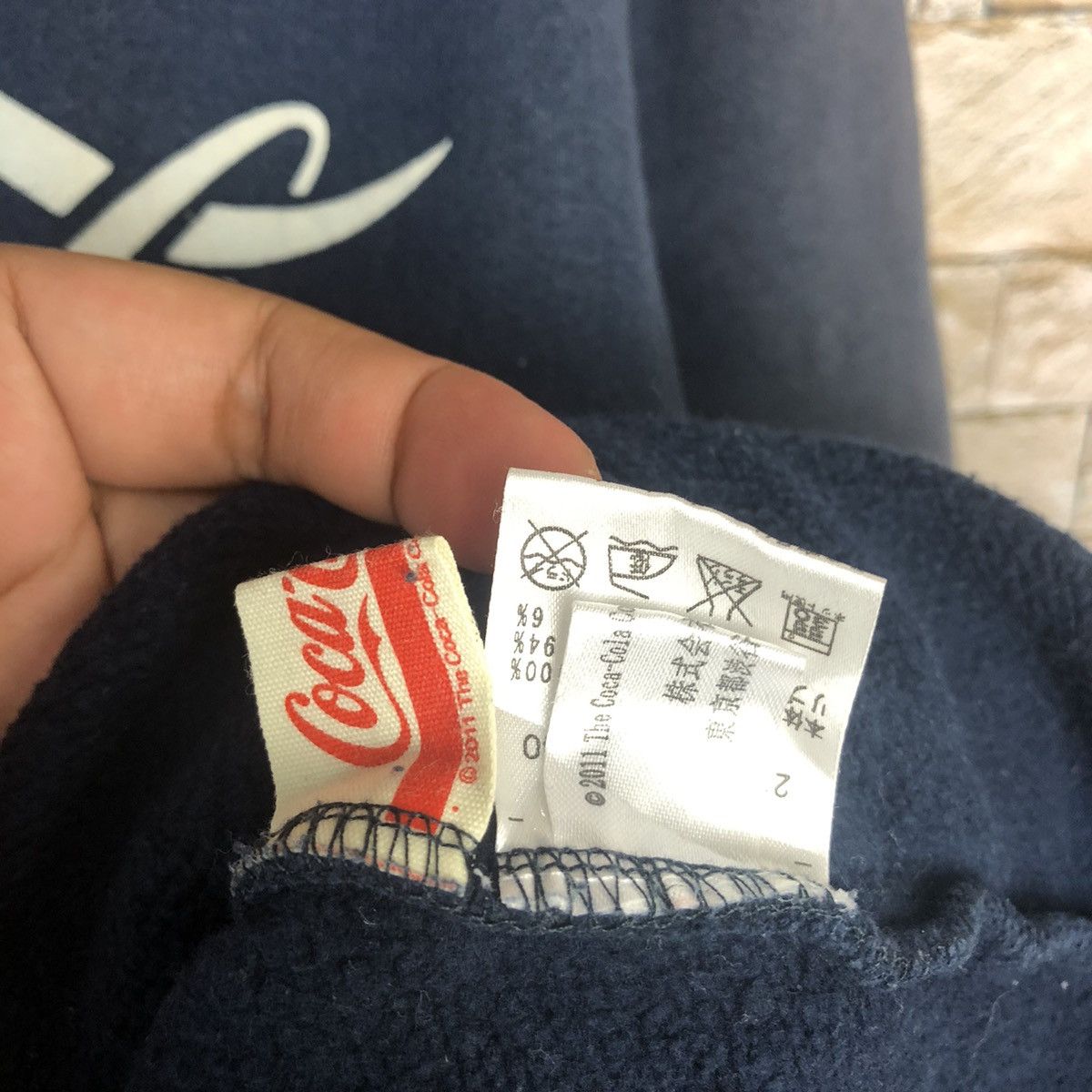 Coca Cola Tommy Hilfiger X Coca Cola Dark Blue Hoodie #A186 Size US M / EU 48-50 / 2 - 13 Thumbnail