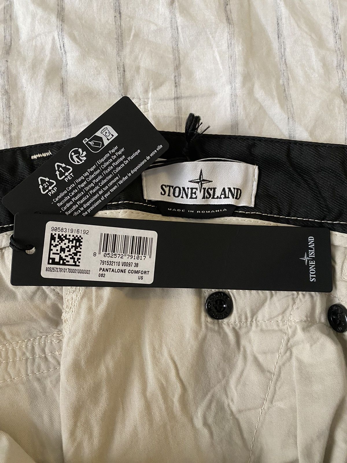 Stone Island Stone Island Comfort Cargo Pants Plaster Sz 38 NWT Size US 38 / EU 54 - 11 Thumbnail
