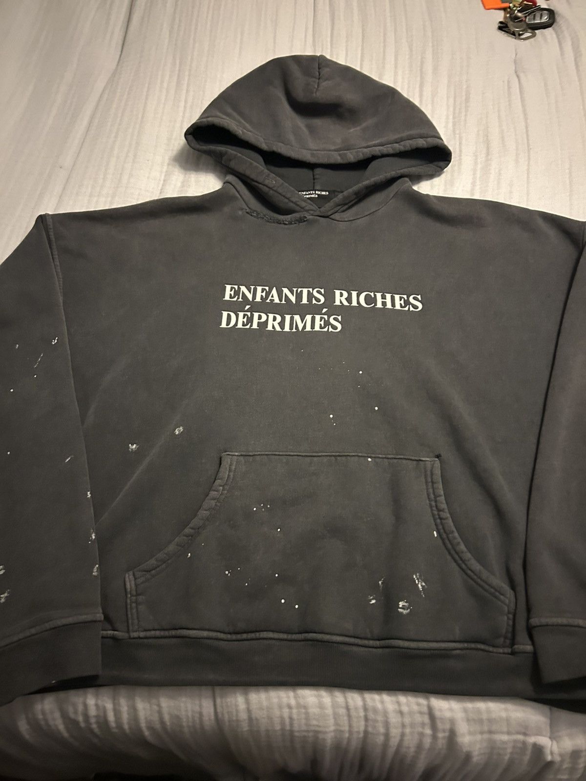 Enfants Riches Deprimes Enfants Riches Déprimés Distressed Paint Splatter Hoodie Size US L / EU 52-54 / 3 - 4 Thumbnail