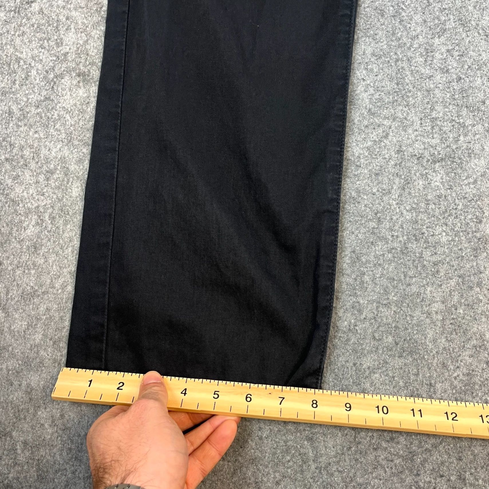 Hugo Boss Hugo Boss Chino Trousers Pants Straight 34 34 Black 100% Cotton Regular Mens Chino Pants Preppy Vintage: No Size US 34 / EU 50 - 3 Thumbnail