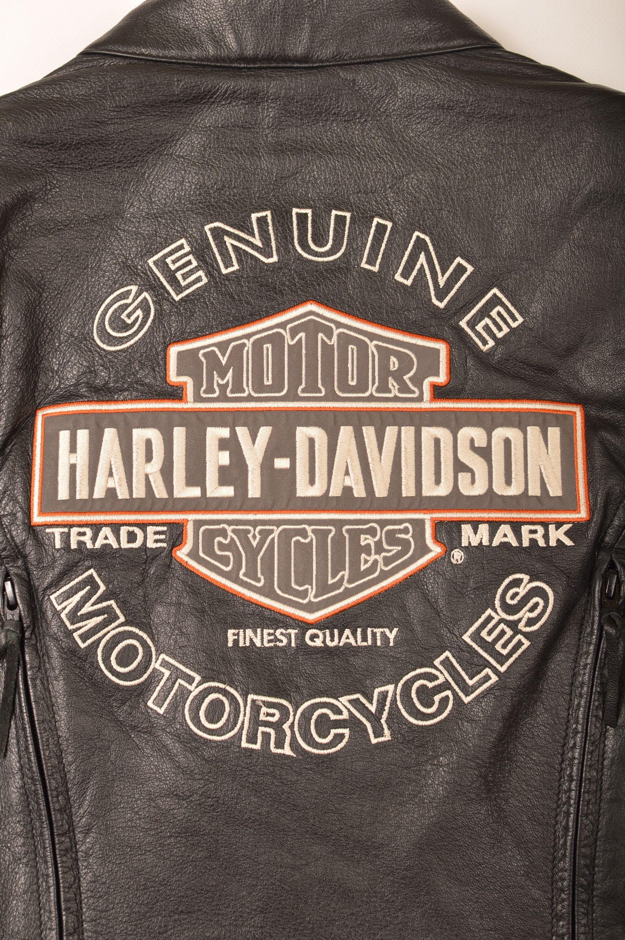 Harley Davidson × Vintage Harley Davidson Women's Miss Enthusiast Leather Jacket Size M / US 6-8 / IT 42-44 - 12 Thumbnail