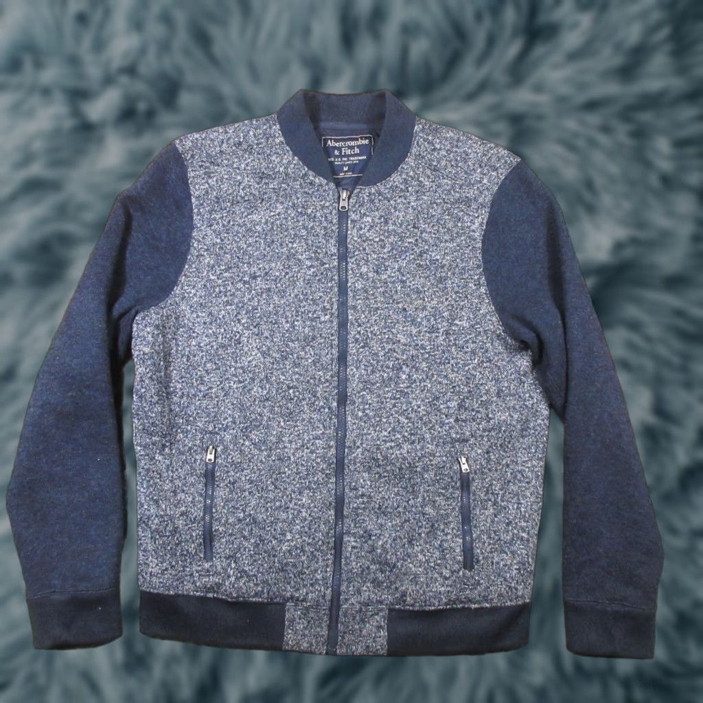 Abercrombie & Fitch Abercrombie & Fitch Jacket Mens M Bomber Insulated Quilted Blade Collar Zip Stand-Up Gray 90s Preppy Casual Walking Jacket Size US M / EU 48-50 / 2 - 1 Thumbnail