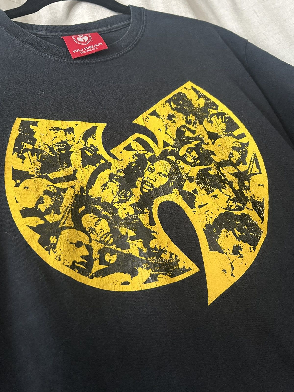 Wu-Tang Clan Wu-Wear Denim ‘Faces’ Tee • Rare • Vintage • Sz-Med Size US M / EU 48-50 / 2 - 4 Thumbnail
