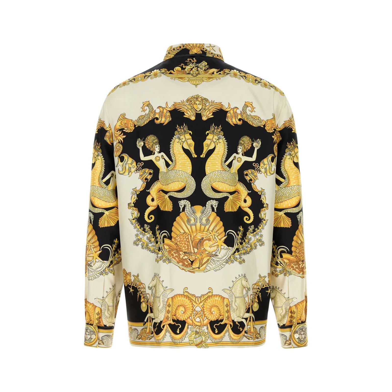 Versace VERSACE Printed Silk Shirt New & Authentic (Men's size:48;) Size US M / EU 48-50 / 2 - 2 Thumbnail