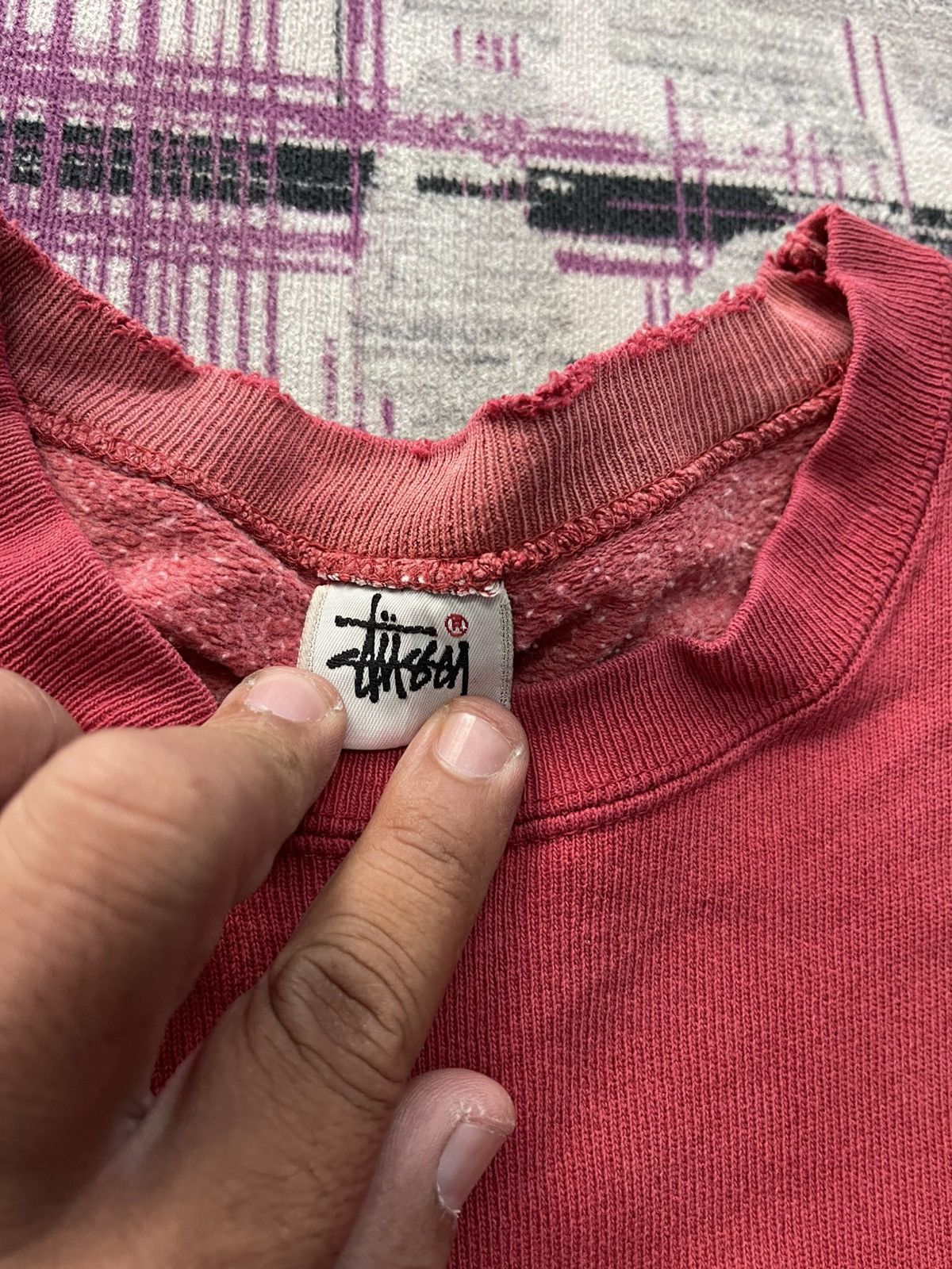 Stussy VINTAGE STUSSY EMBROIDERED SWEATSHIRT VERY RARE Size US L / EU 52-54 / 3 - 4 Thumbnail