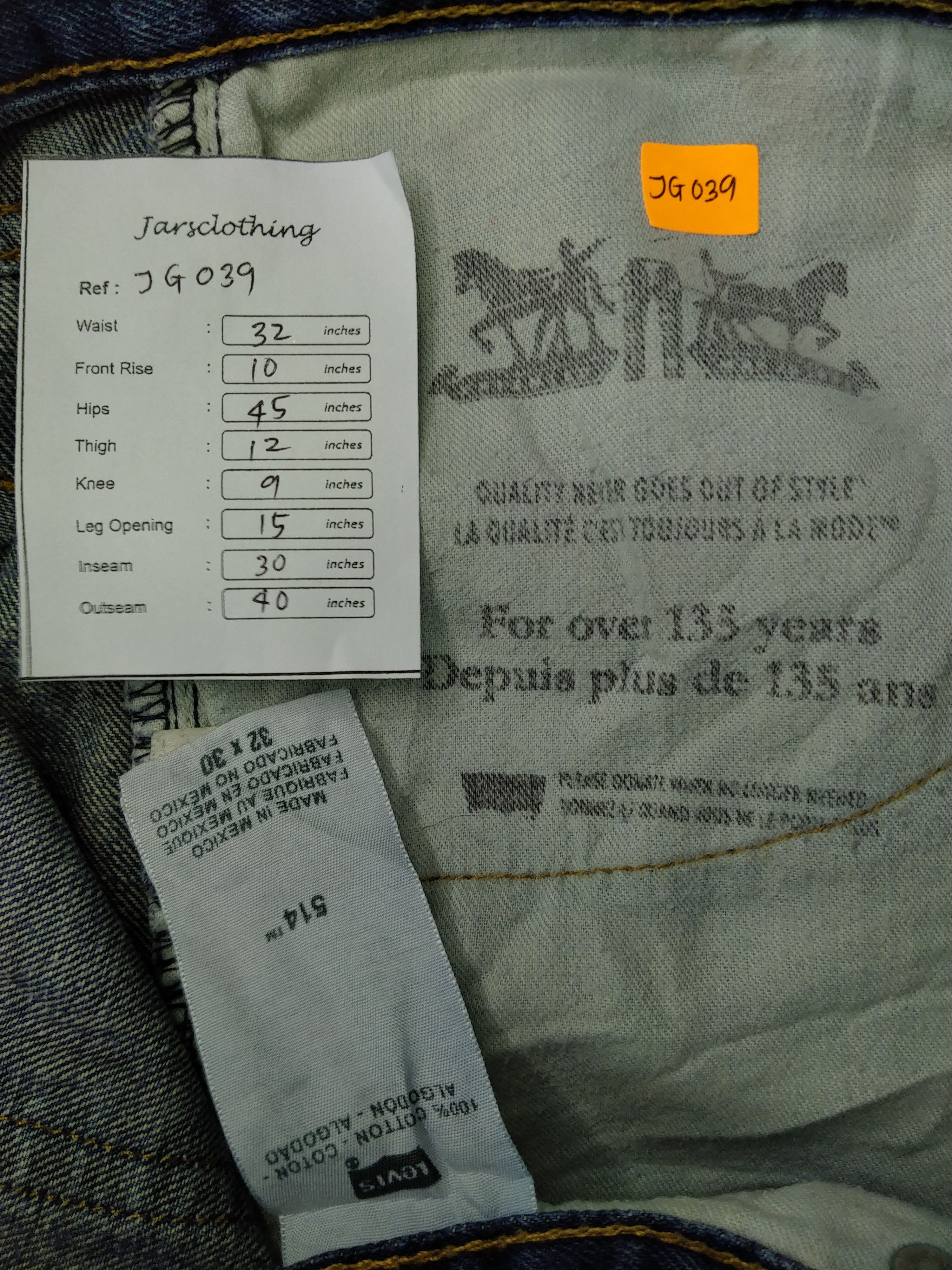 Levi's Blue Vintage Levi's 514 Jeans 32x30 Denim -JG039 Size US 32 / EU 48 - 8 Thumbnail