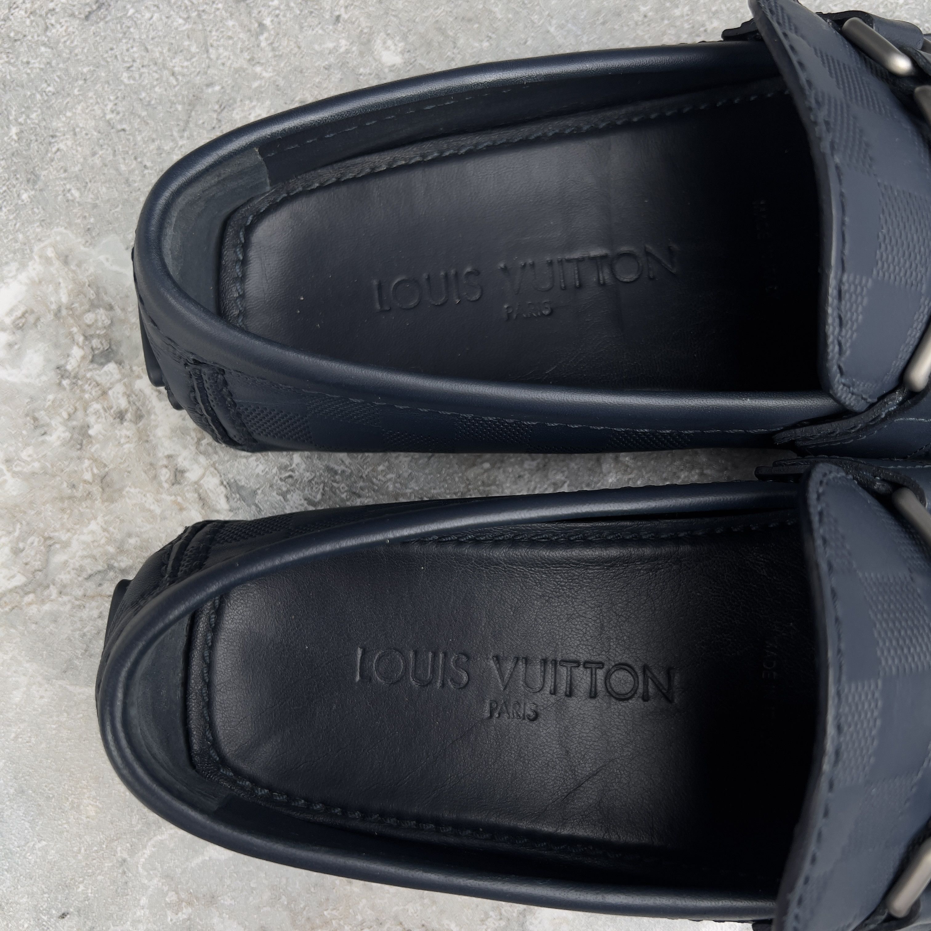 Louis Vuitton Louis Vuitton Hockenheim Damier Driving Moccasin Leather Size US 7 / EU 40 - 9 Thumbnail