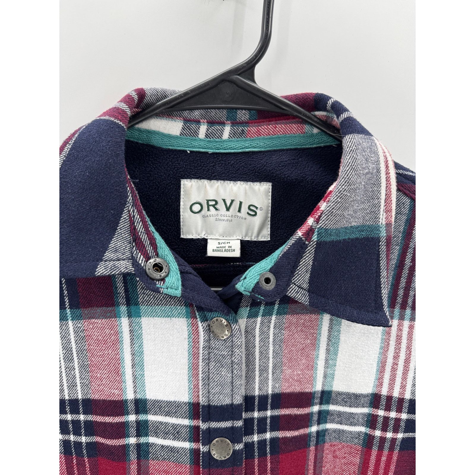 Orvis Orvis Pinnacle fleece-lined flannel shacket red navy green Size S / US 4 / IT 40 - 3 Thumbnail