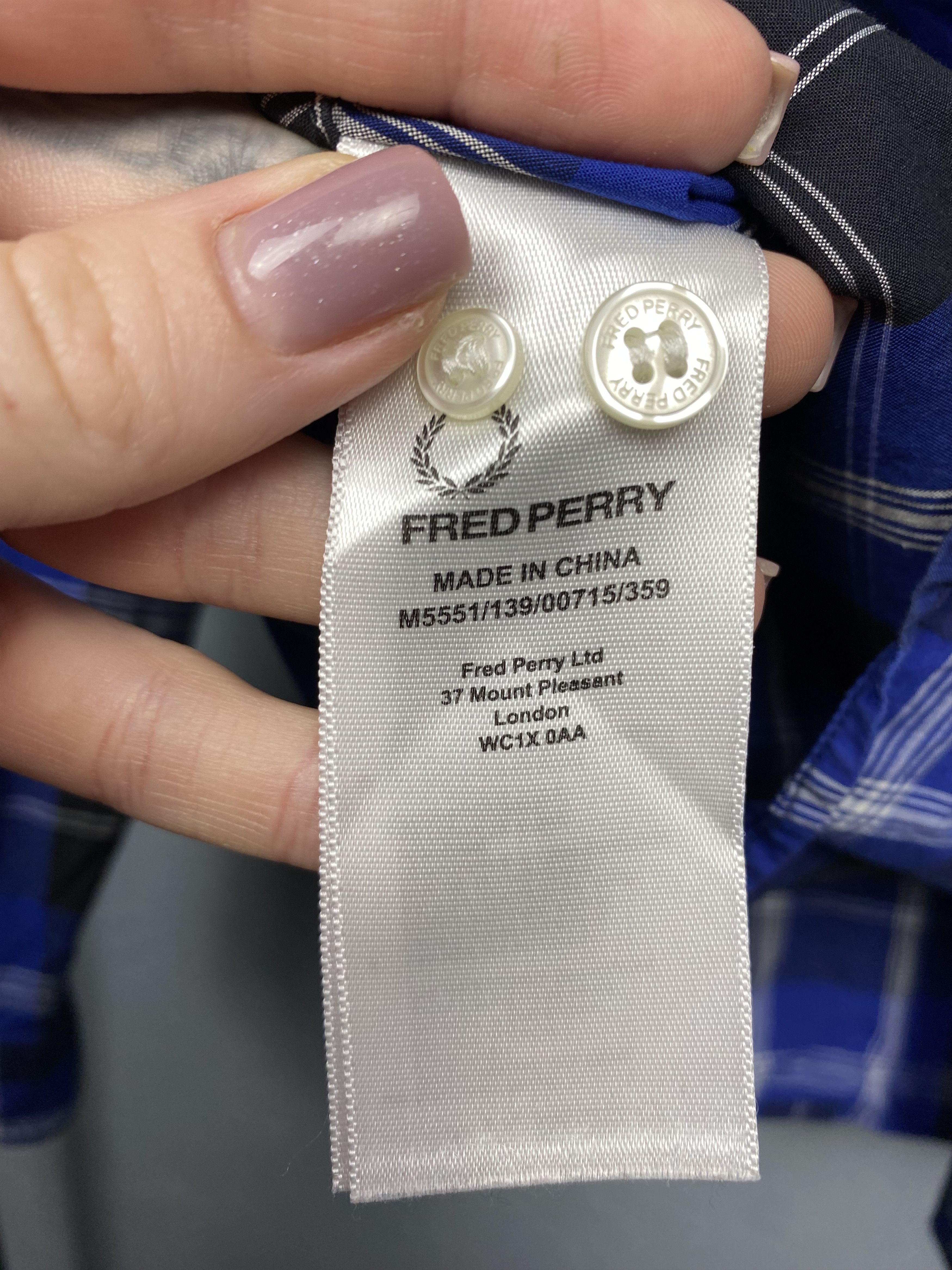Fred Perry Fred Perry Vintage Mens Long Sleeve Plaid Shirt Size US M / EU 48-50 / 2 - 5 Thumbnail