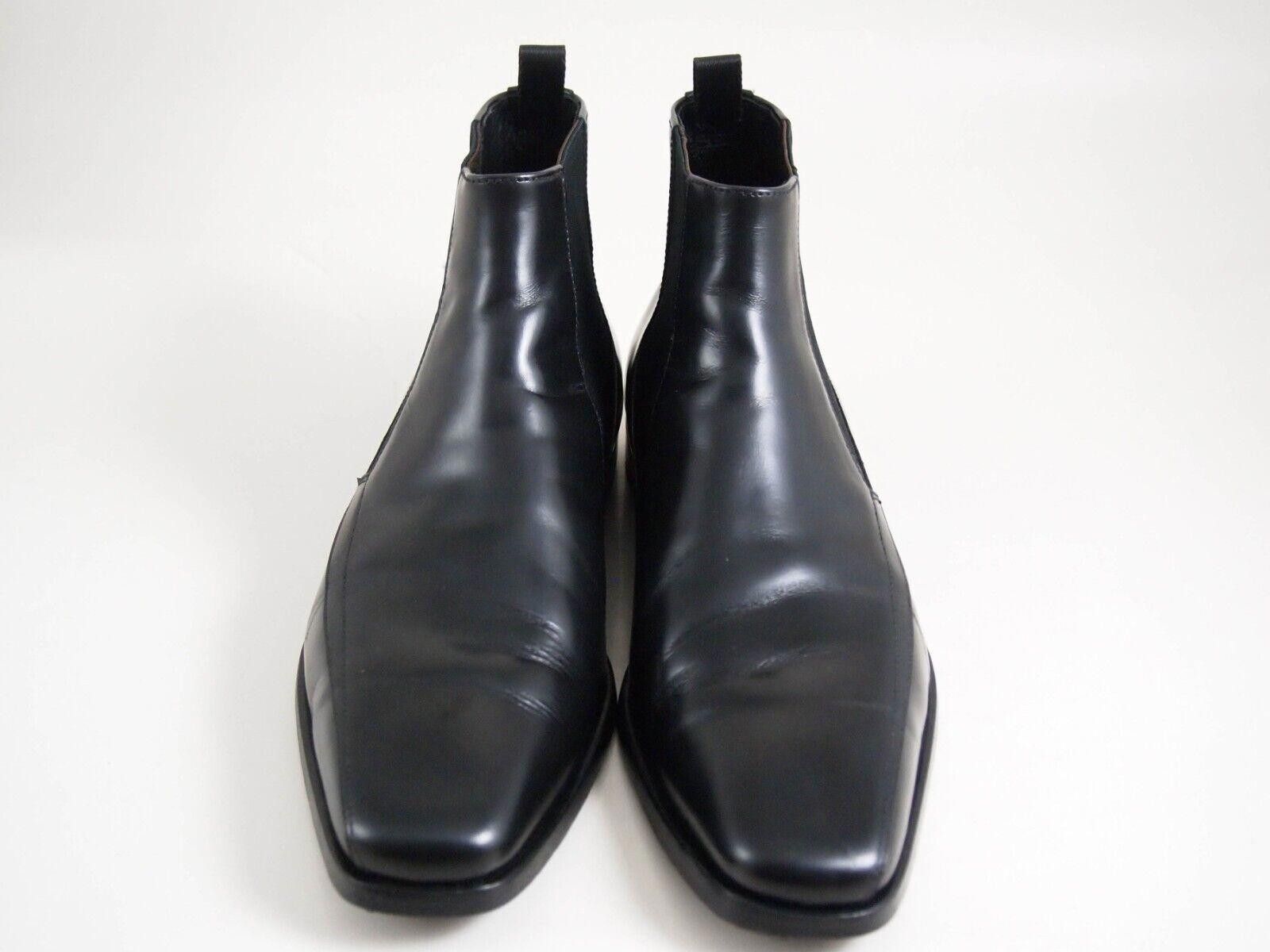 Prada Prada Chelsea Ankle Boots Black Leather Size US 7 EU 40 Size US 7 / EU 40 - 3 Thumbnail
