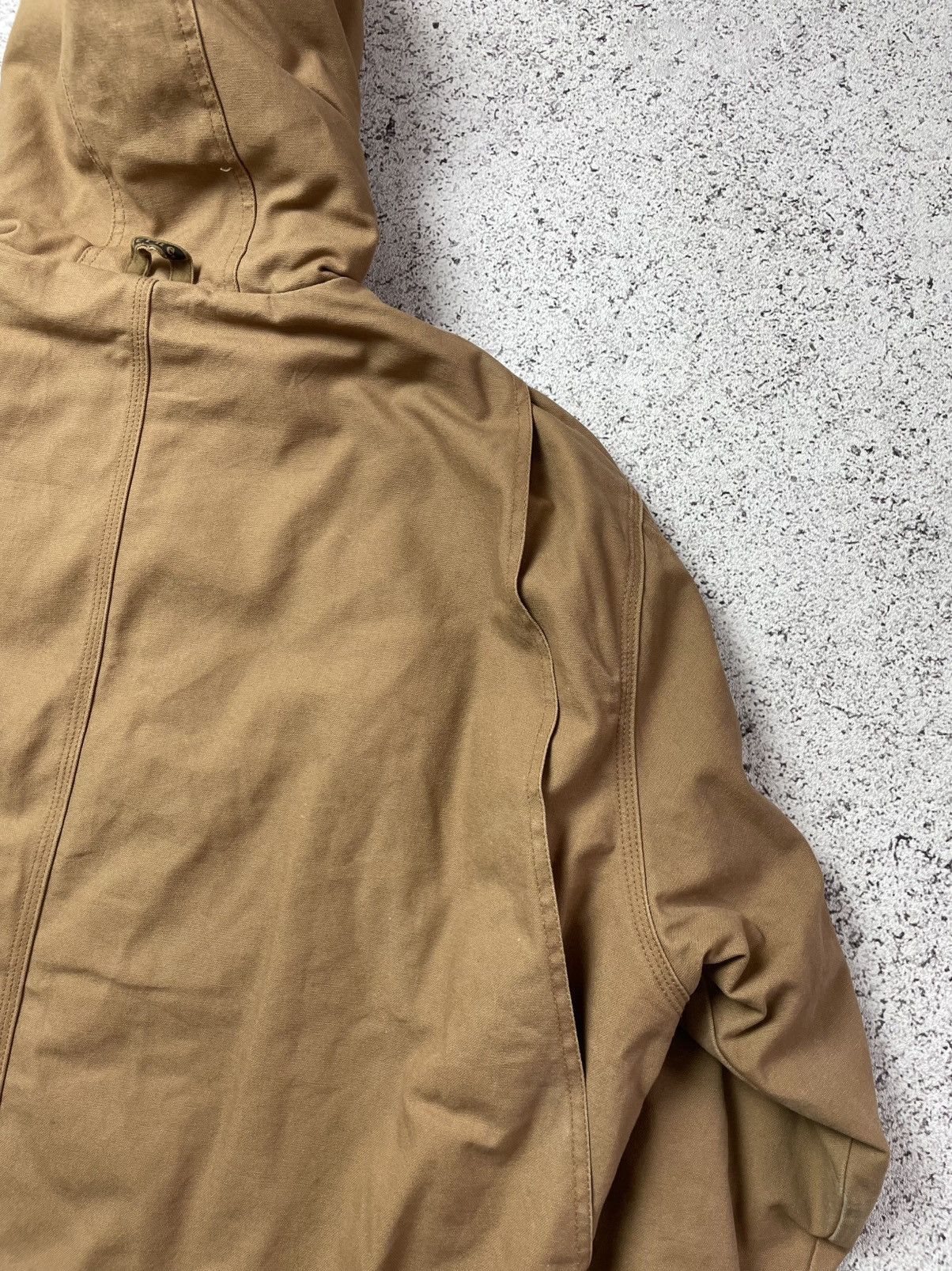 Carhartt Berne Vintage Brown Work Jacket Quilted Hooded Active Jacket Size US L / EU 52-54 / 3 - 7 Thumbnail