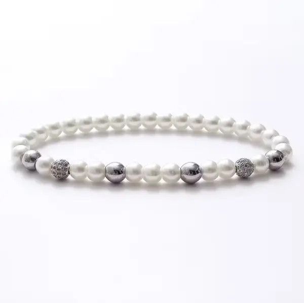 Japanese Brand × Jewelry Classic Pearl Ball Bracelet Temperament Handmade Cuban Men Size ONE SIZE - 2 Thumbnail