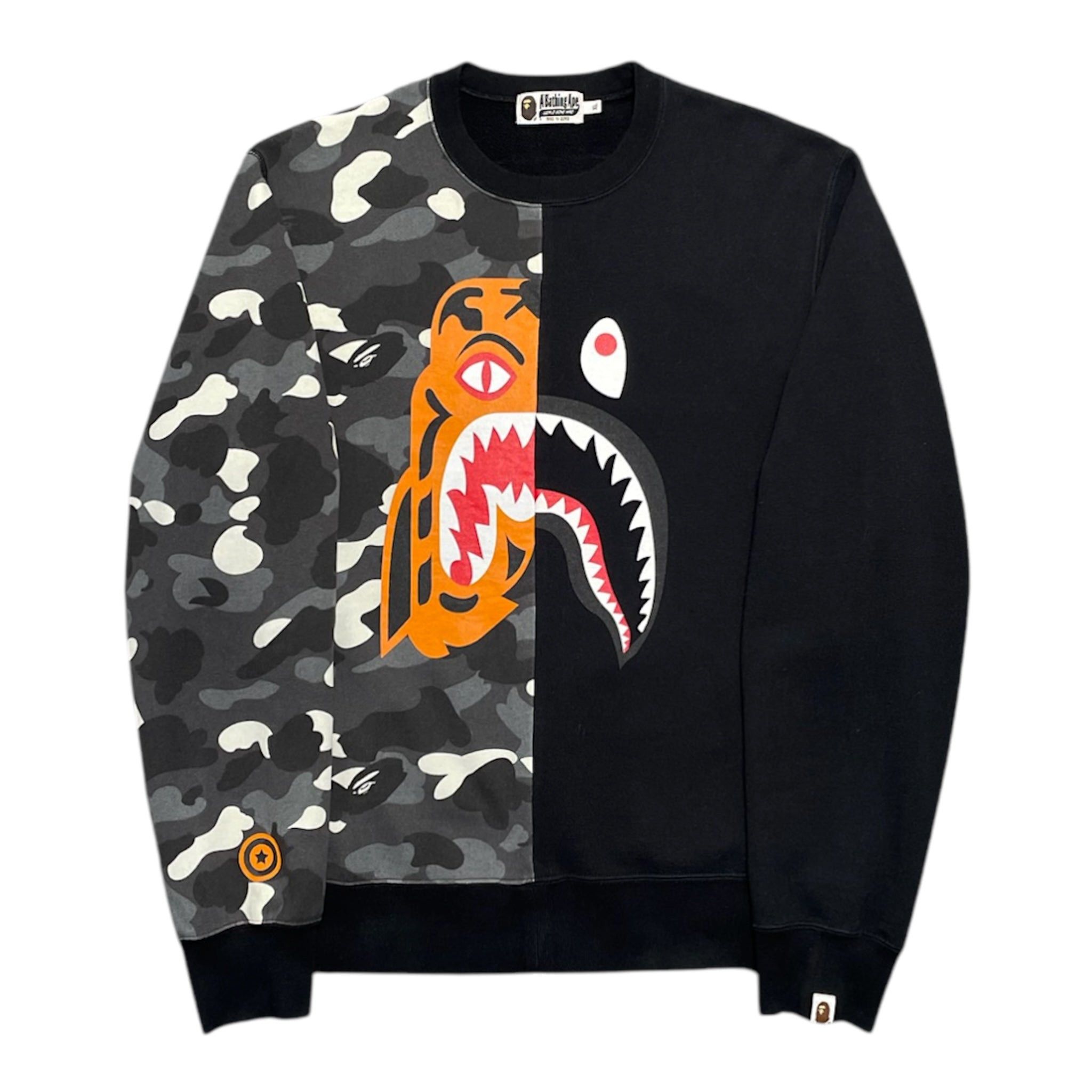 Bape Shark Crewneck | Grailed