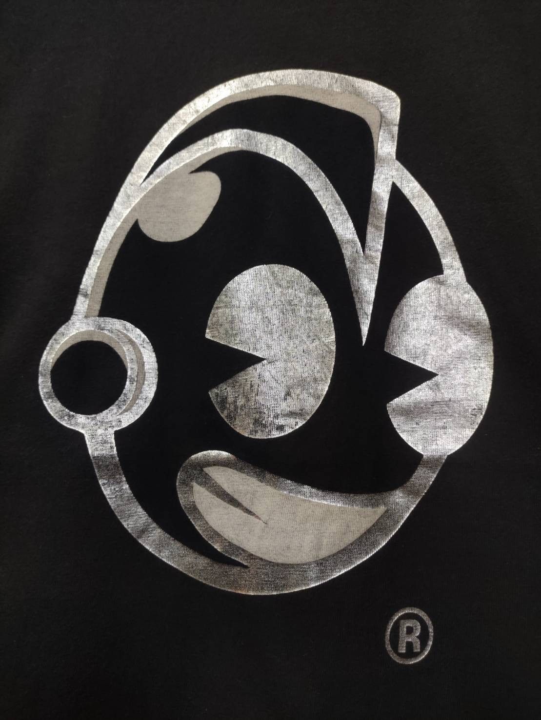 Kid Robot Kid Robot " Robot Head " Logo Metallic Screen Print T-Shirt Size US M / EU 48-50 / 2 - 3 Thumbnail