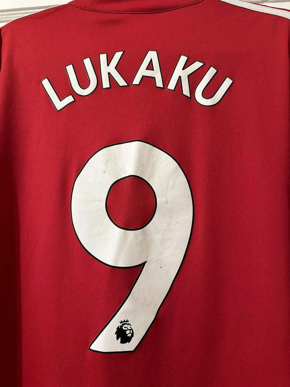 Adidas Man United 2017/18 Home Shirt Adidas Soccer Jersey Lukaku Size US L / EU 52-54 / 3 - 5 Thumbnail