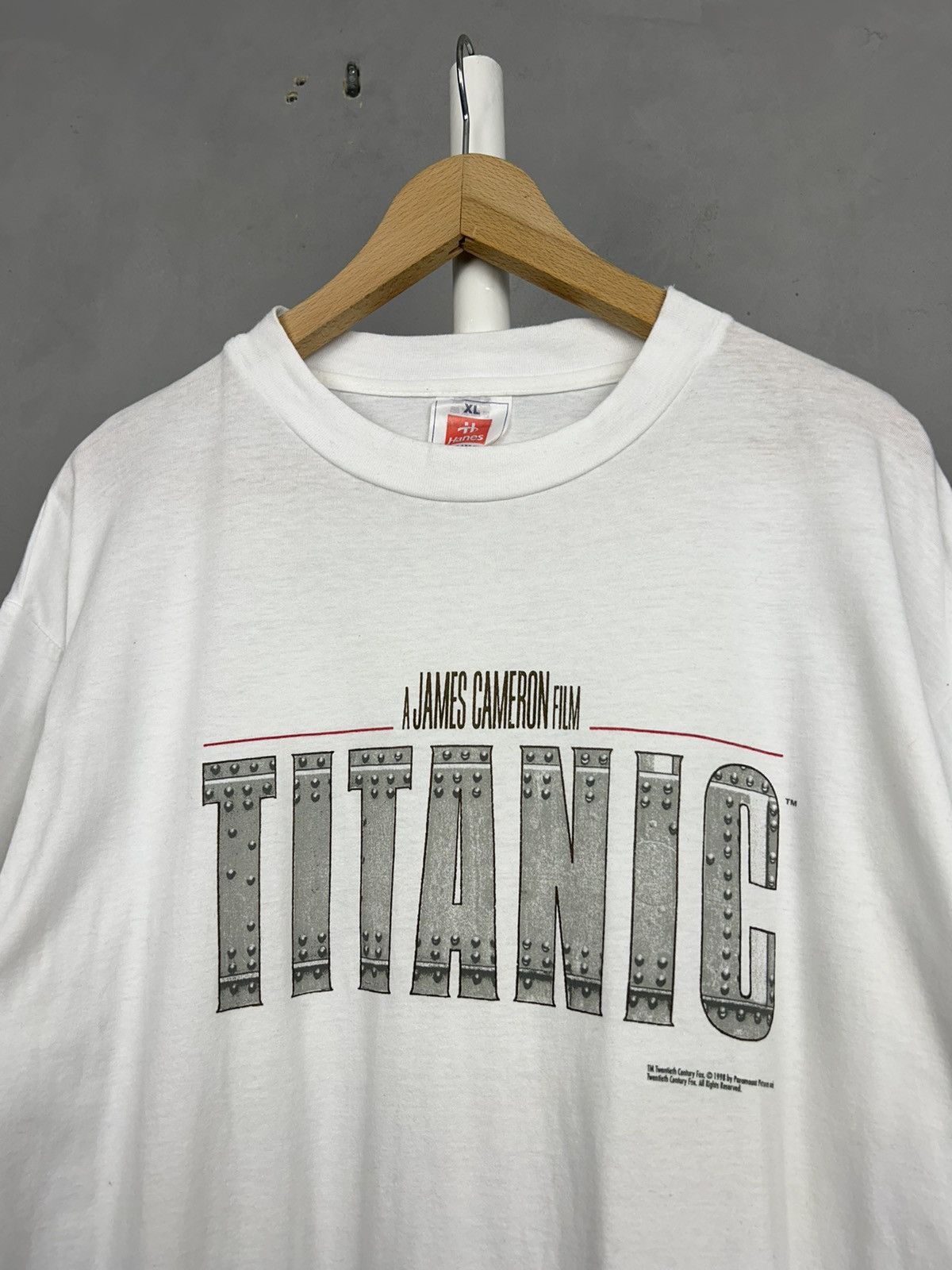 Vintage Vintage Titanic Movie T Shirt 1998 James Cameron Film Promo Size US XL / EU 56 / 4 - 4 Thumbnail