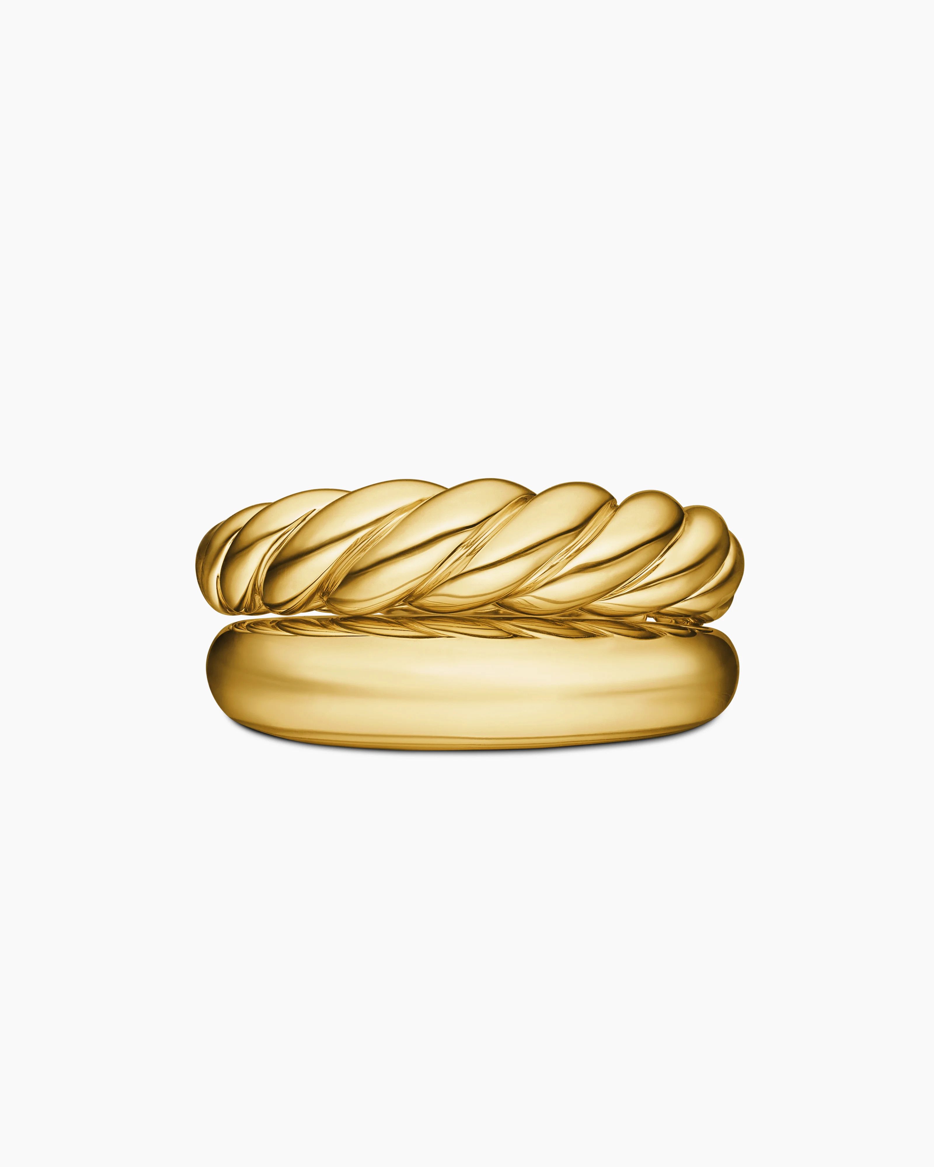 David Yurman oc11z0625 Size: 10 / Pure Form® Stack Rings in Gold Size ONE SIZE - 4 Thumbnail